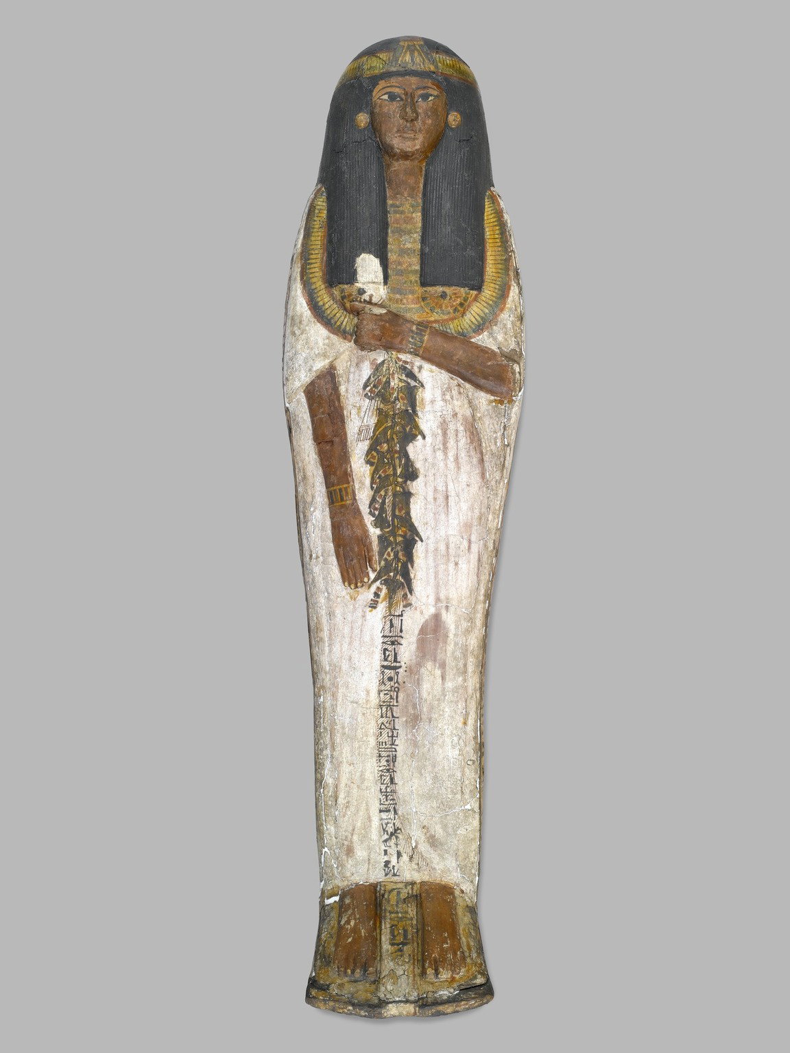Coffin and Inner Cartonnage of the Lady of the House, Weretwahset, Reinscribed for Bensuipet