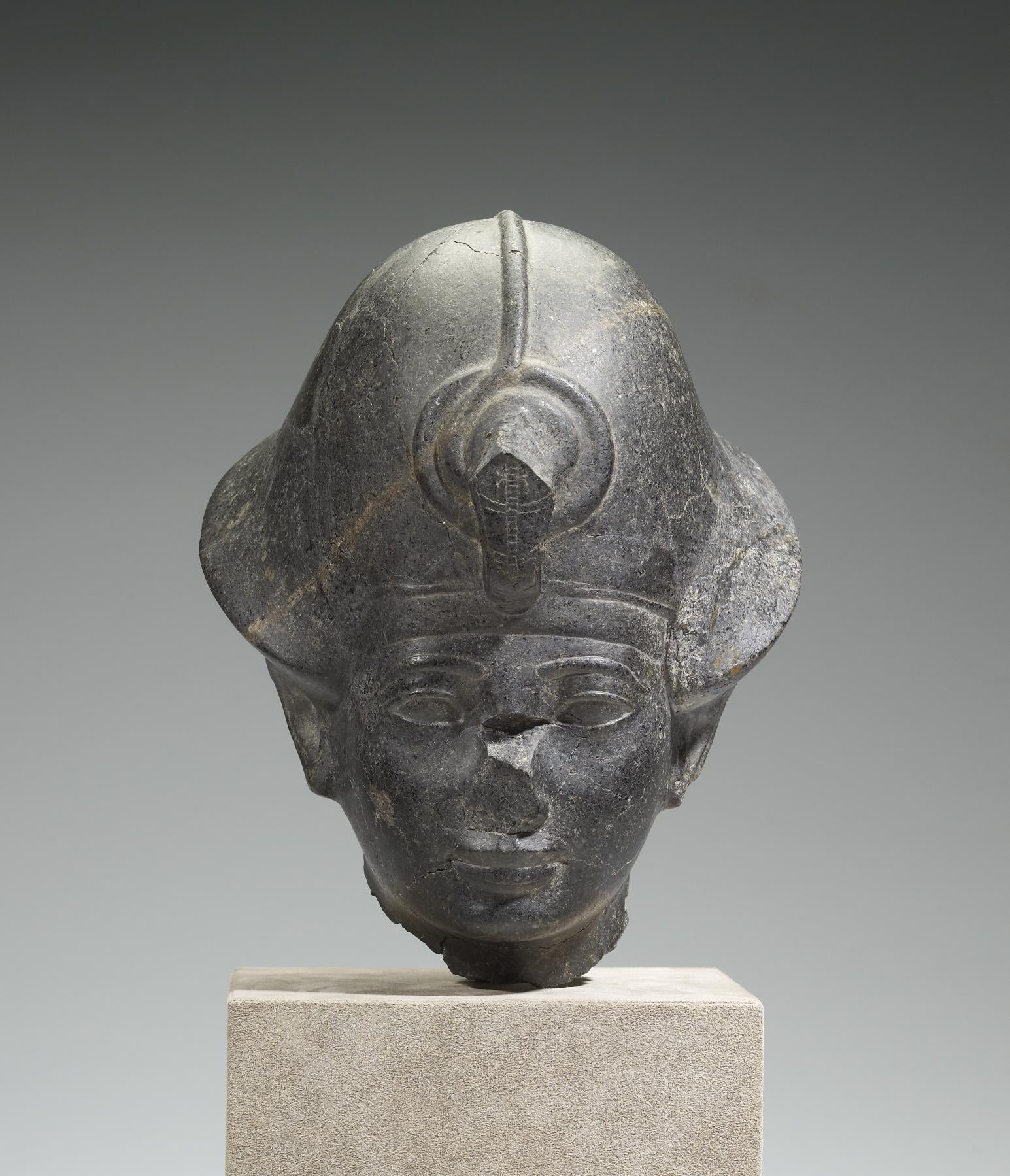 Head of King Amenhotep II with the ""Blue Crown""