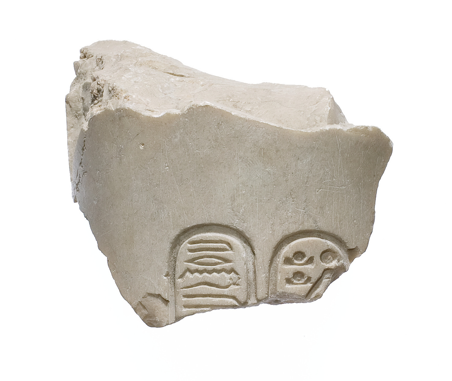 Arm, outside shoulder, Aten cartouches