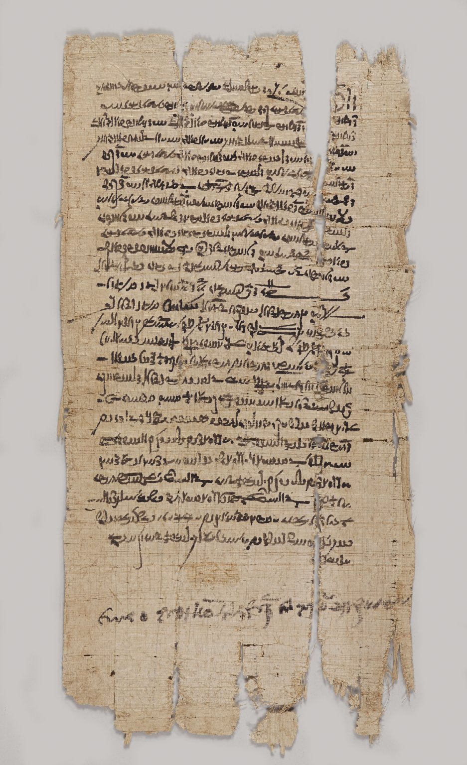 Papyrus Inscribed in Demotic and Greek