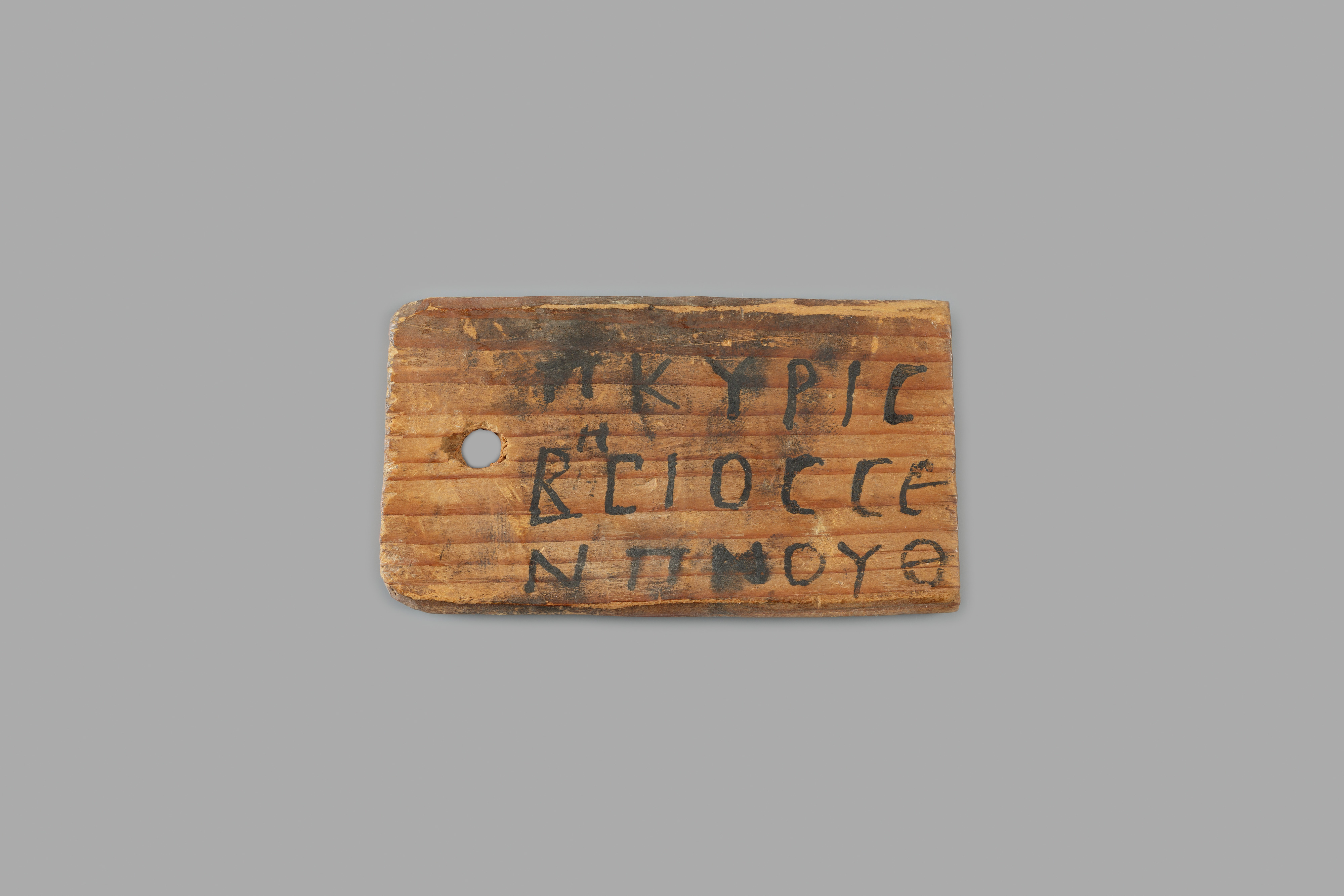 Mummy label of Pkyris (son of) Besis and Senpnouth