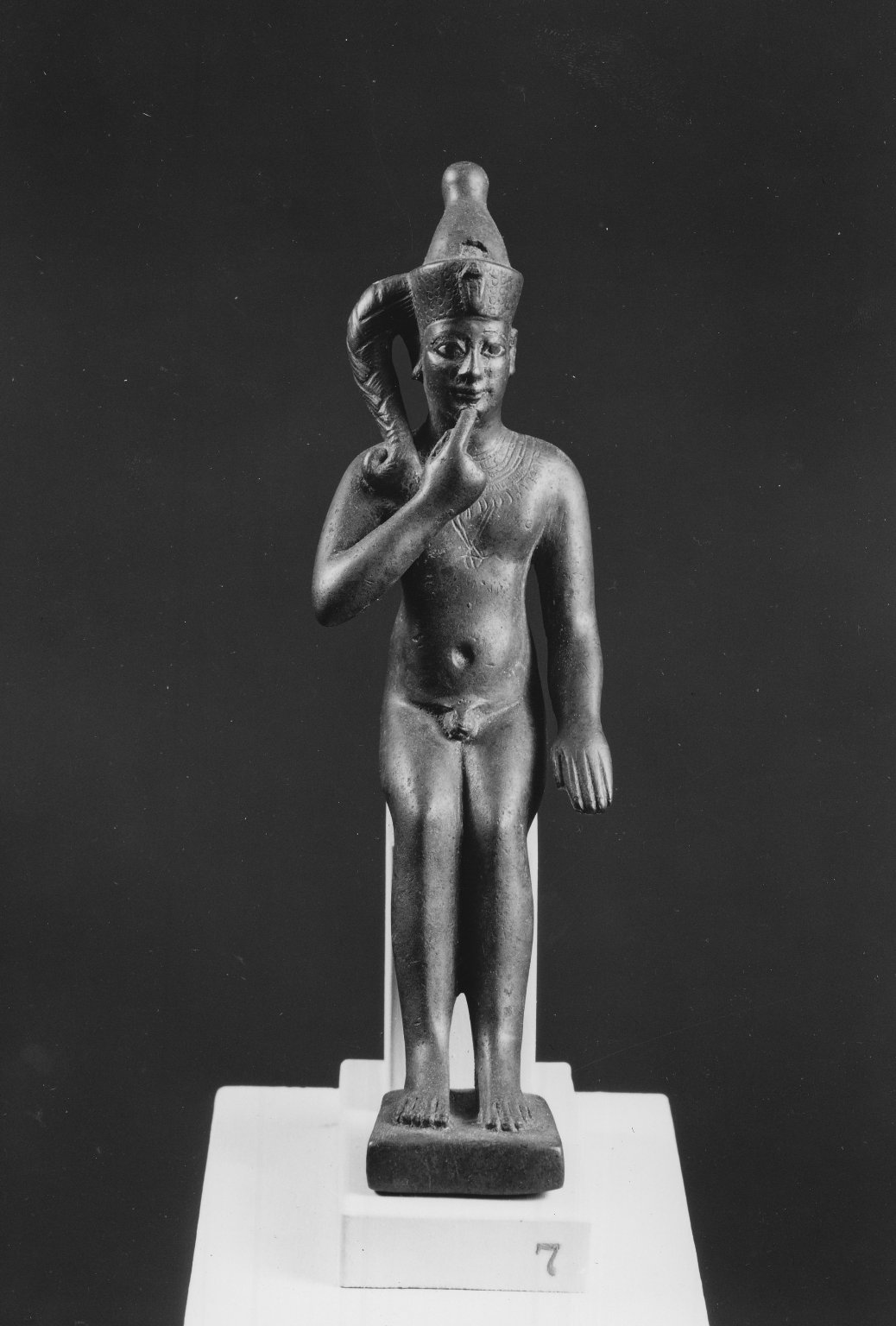 Seated Statuette of the Child Horus Seated