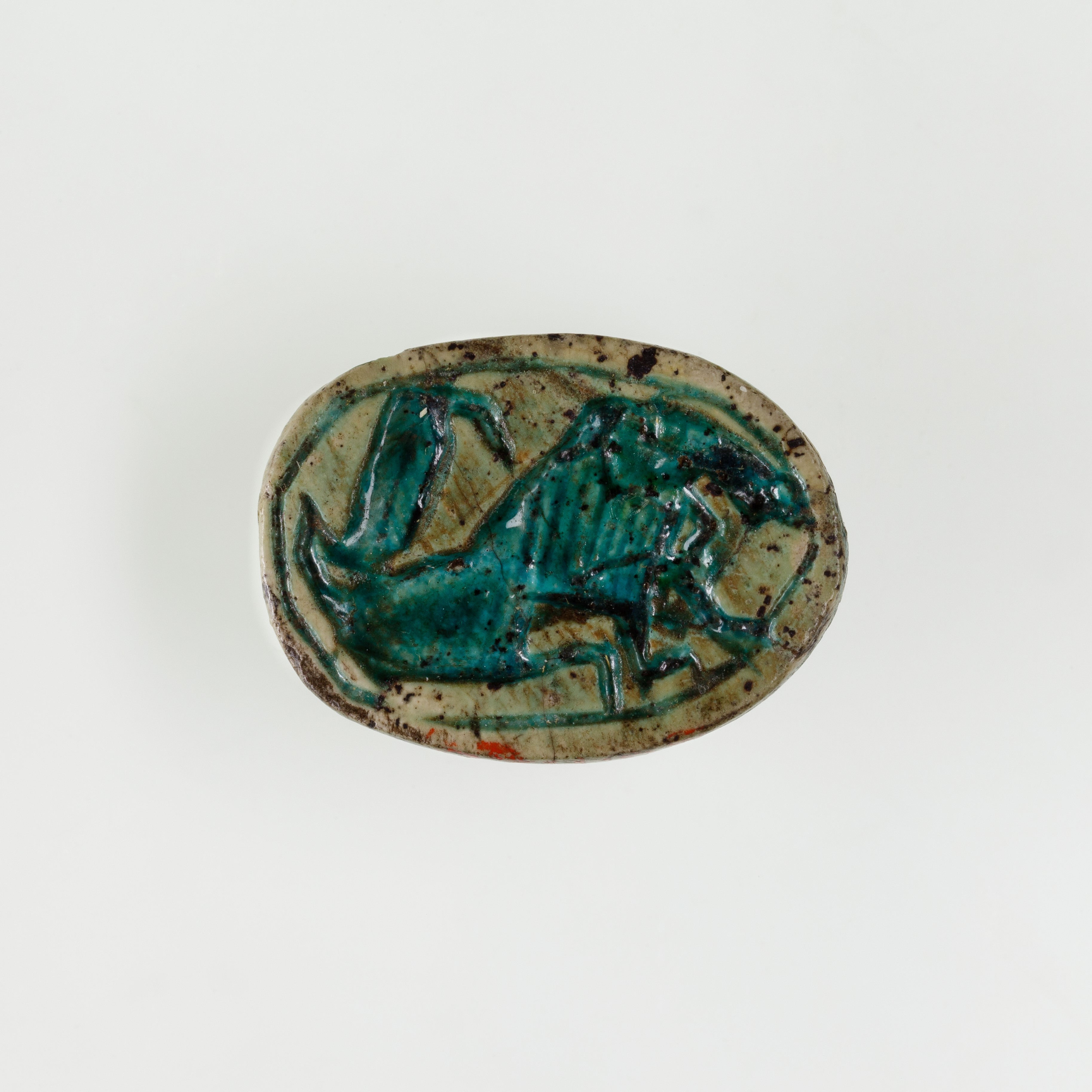 Scarab with Lion and Uraeus