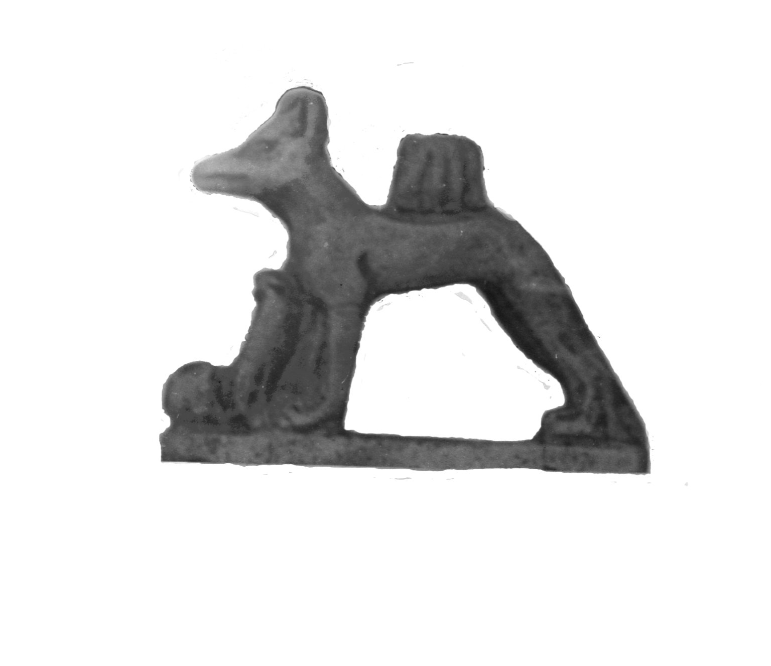 Amulet Representing a Jackal and Two Uraei