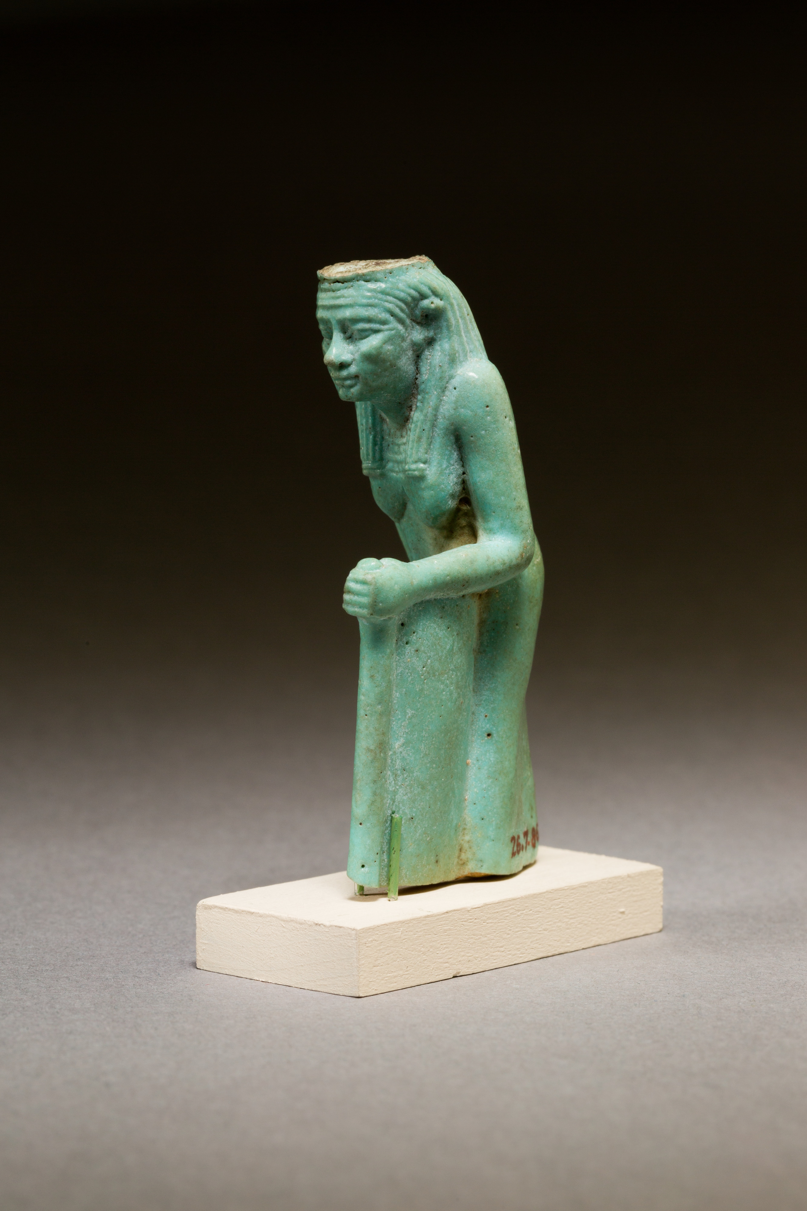 Statuette of a worn or aged woman, probably a goddess