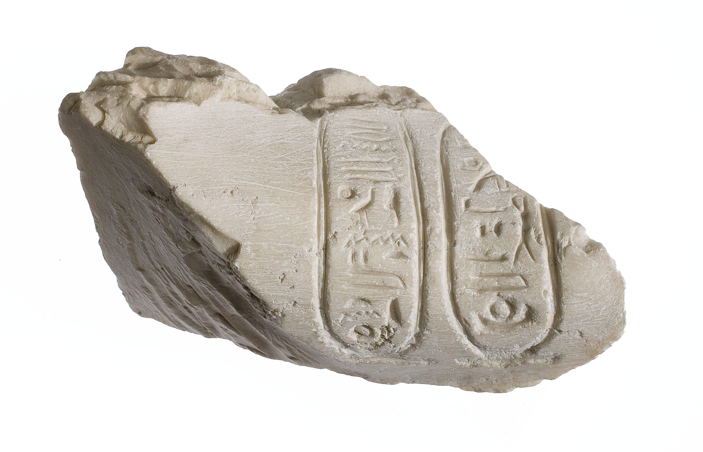 Arm at wrist, Aten cartouches