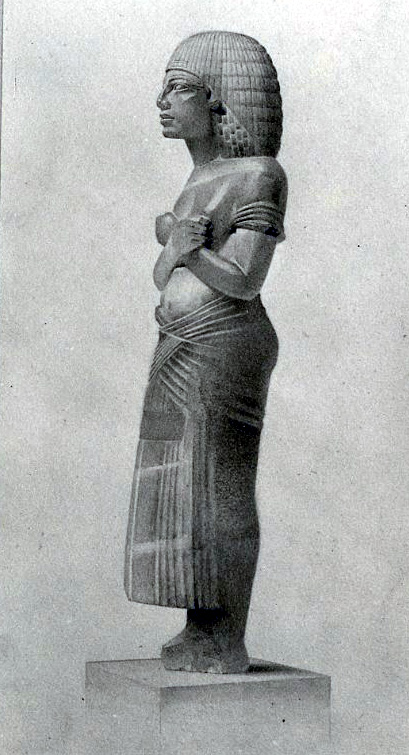 Facsimile Painting of an Alabaster Statuette