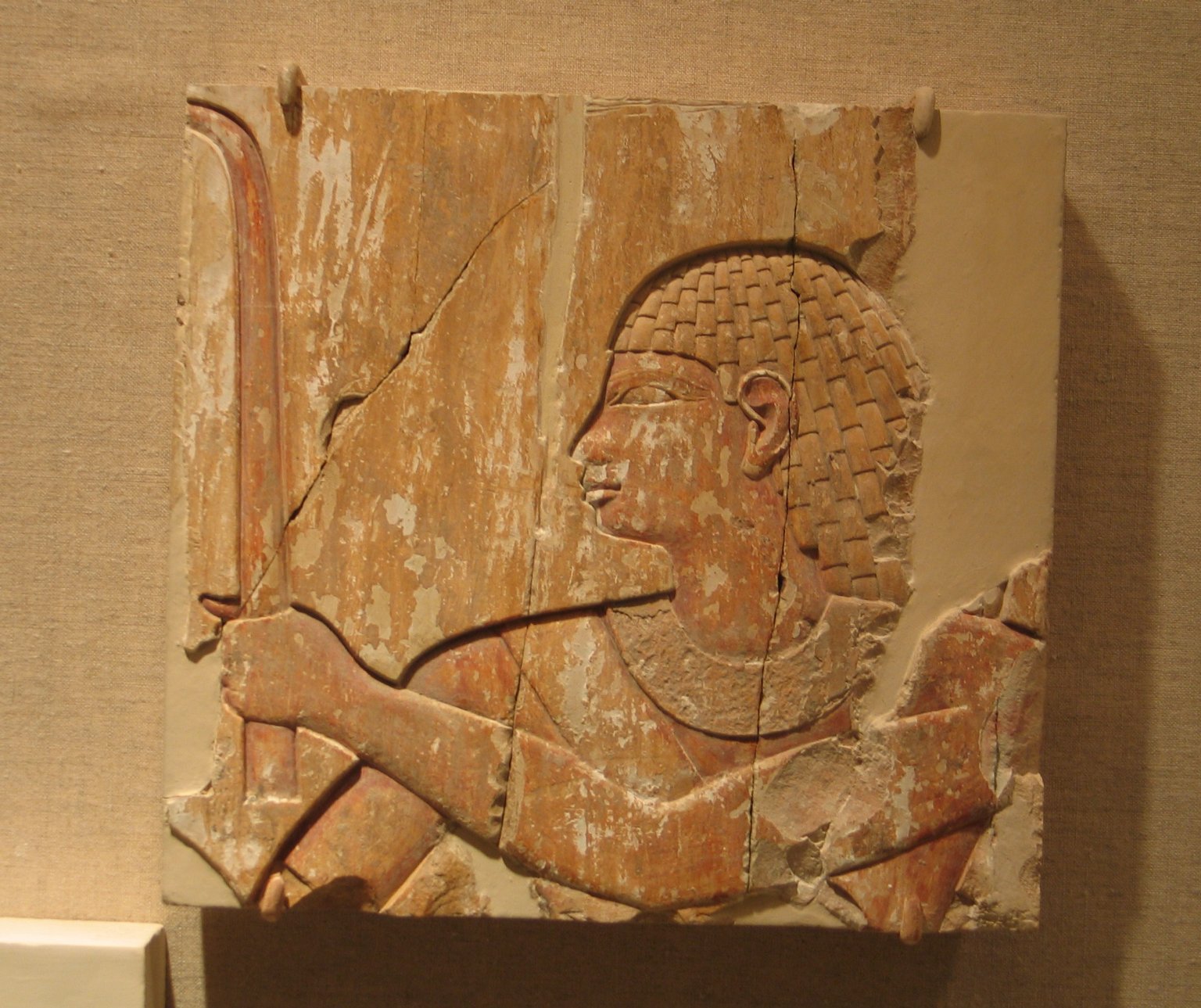 Sunk Relief of a Man