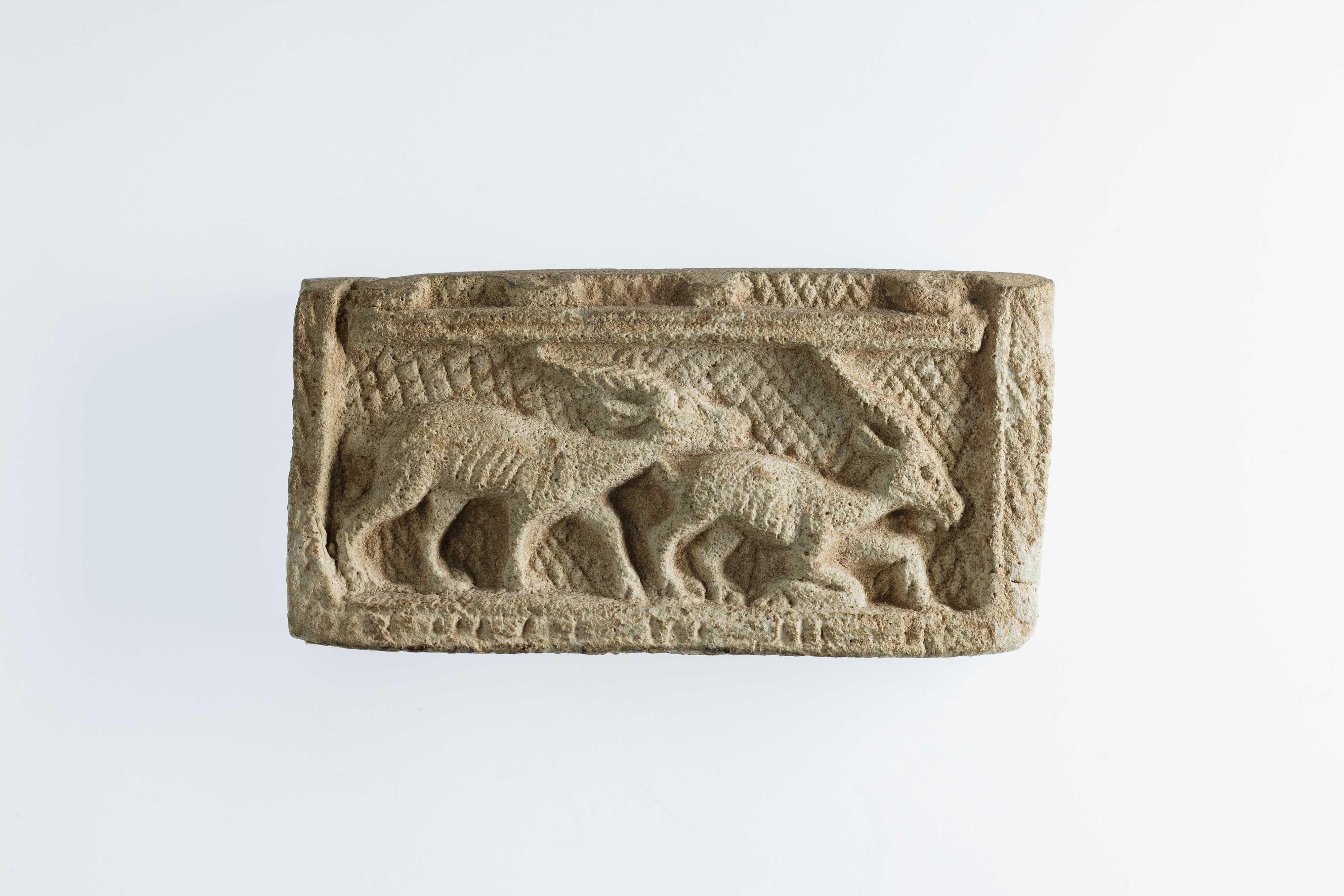 Two-Sided Plaque with Gazelles