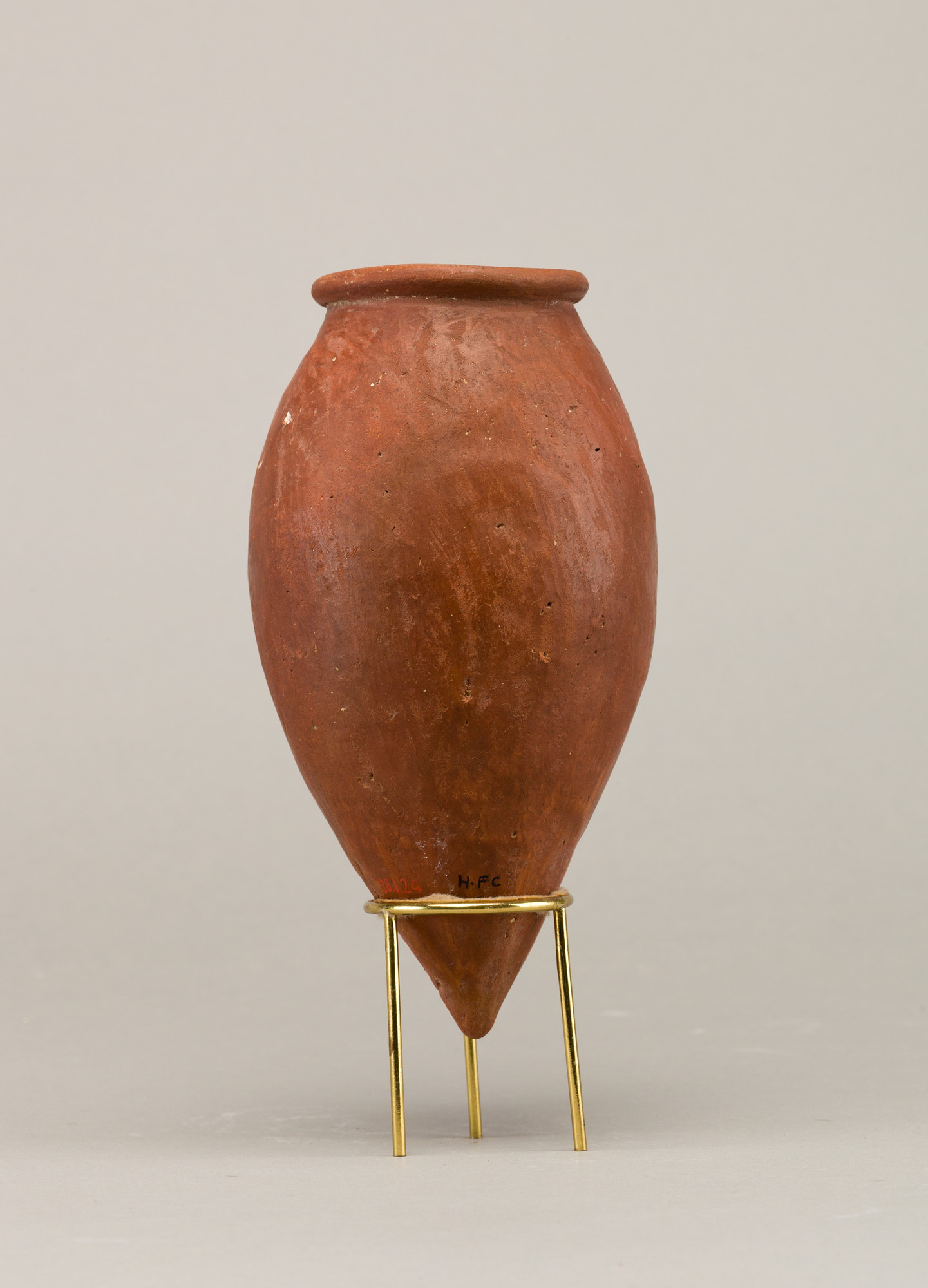 Red polished ware jar