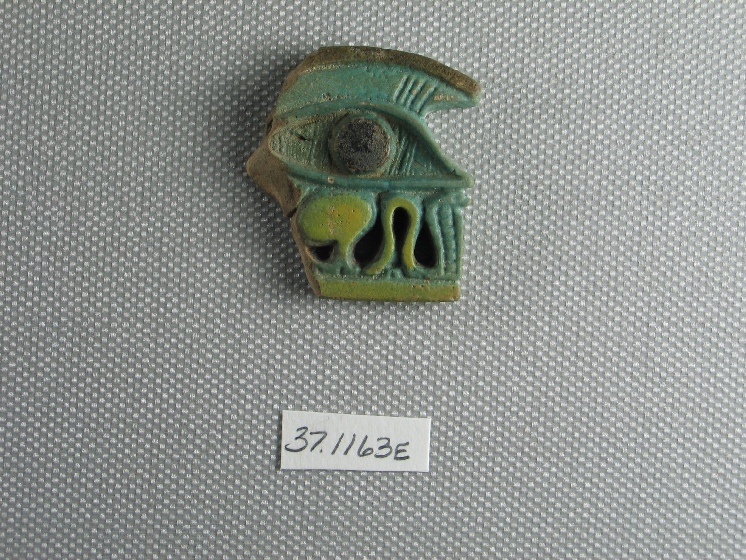 Fragmentary Wadjet-eye Amulet
