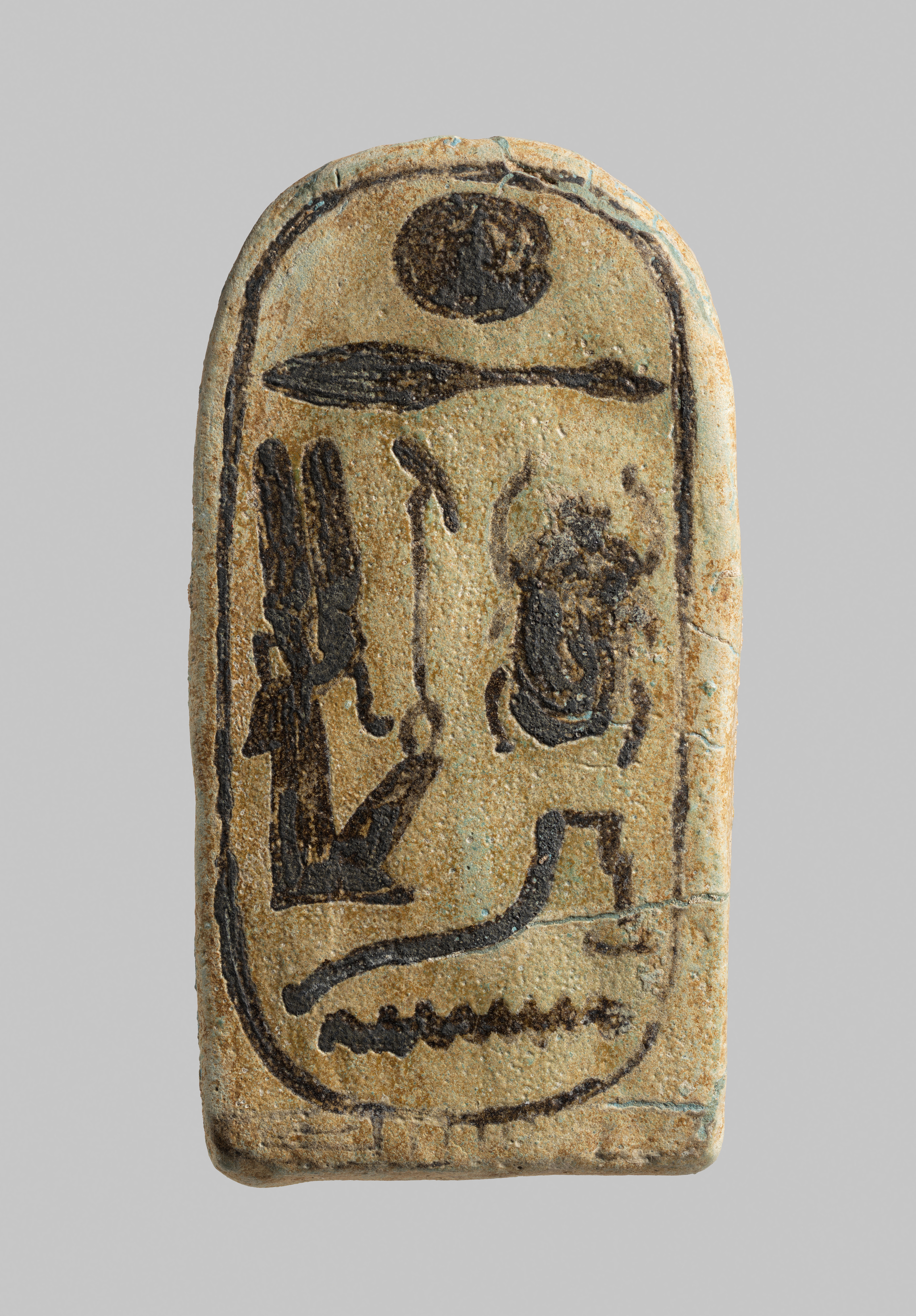 Foundation plaque inscribed with the cartouche of Psusennes I