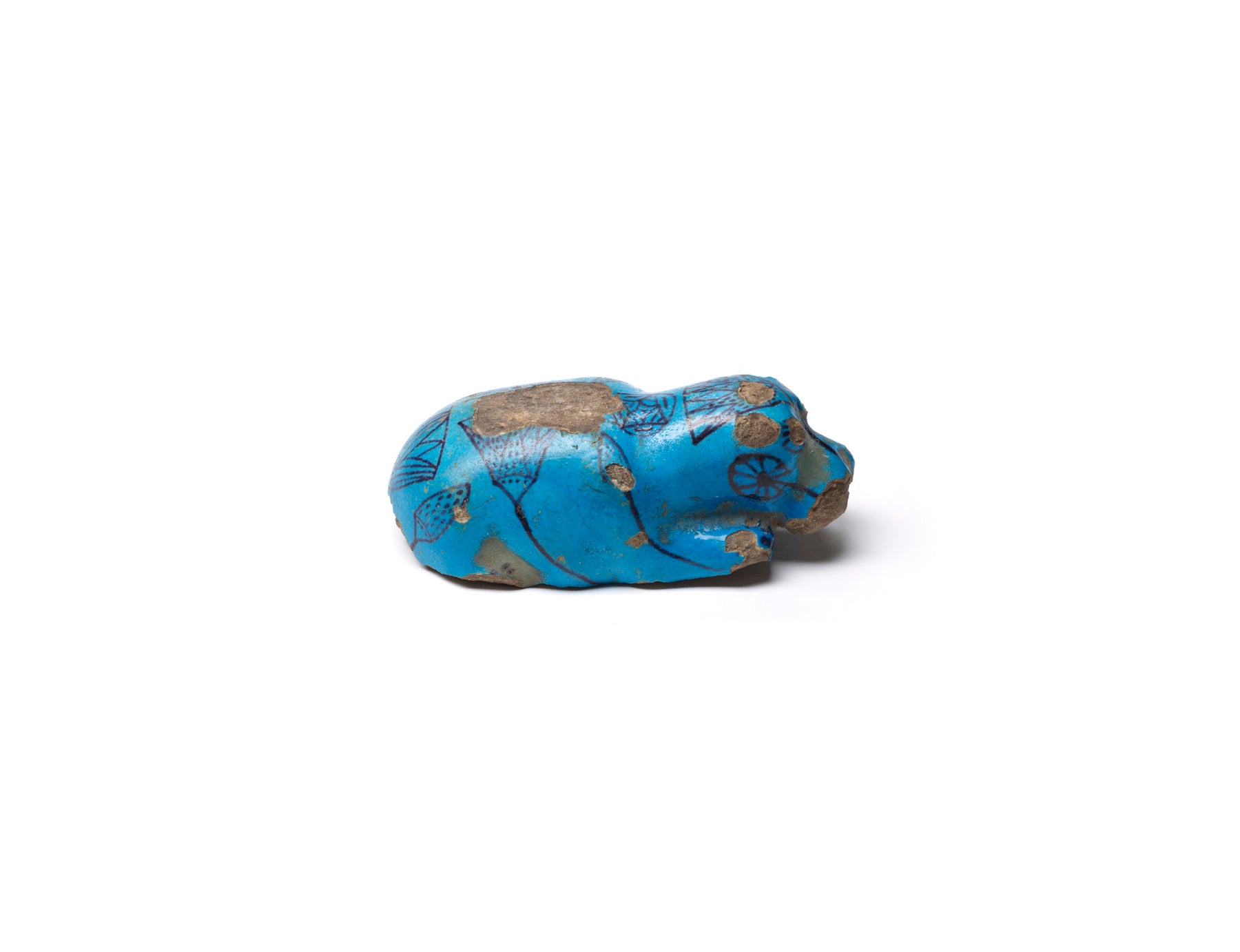 Hippopotamus with Aquatic Flower Decoration