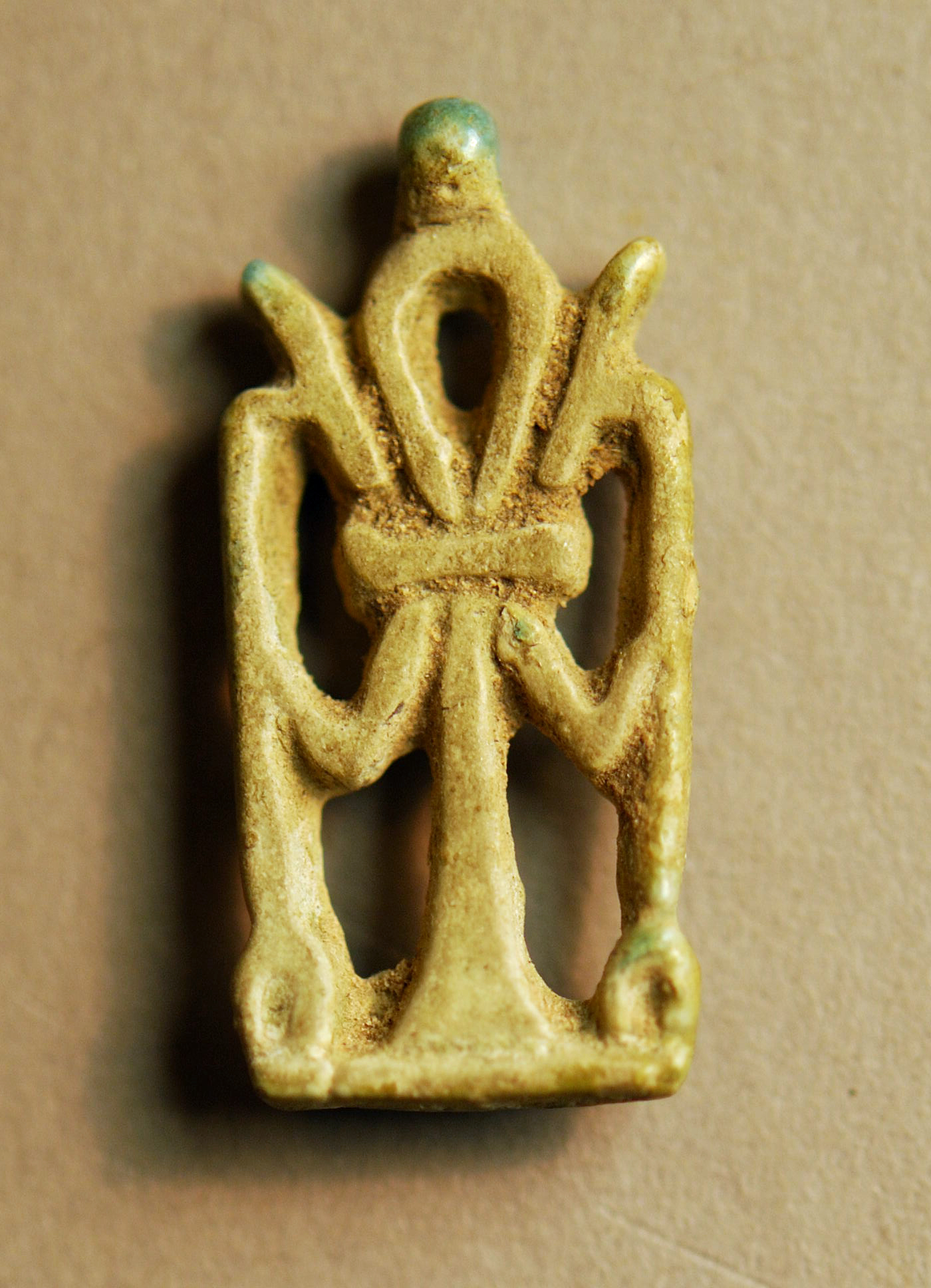 Amulet with an Ankh and Two Was Scepters