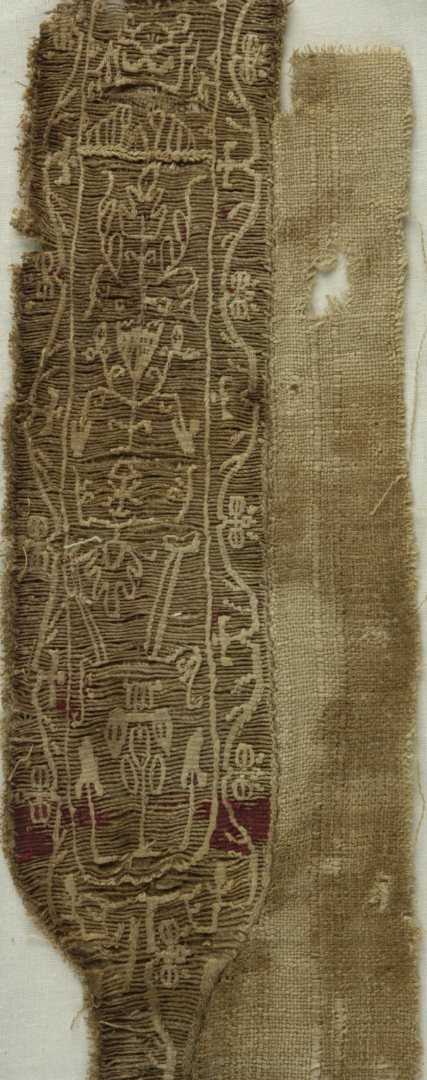 2 Clavi Fragments with Stylized Botanical Decoration