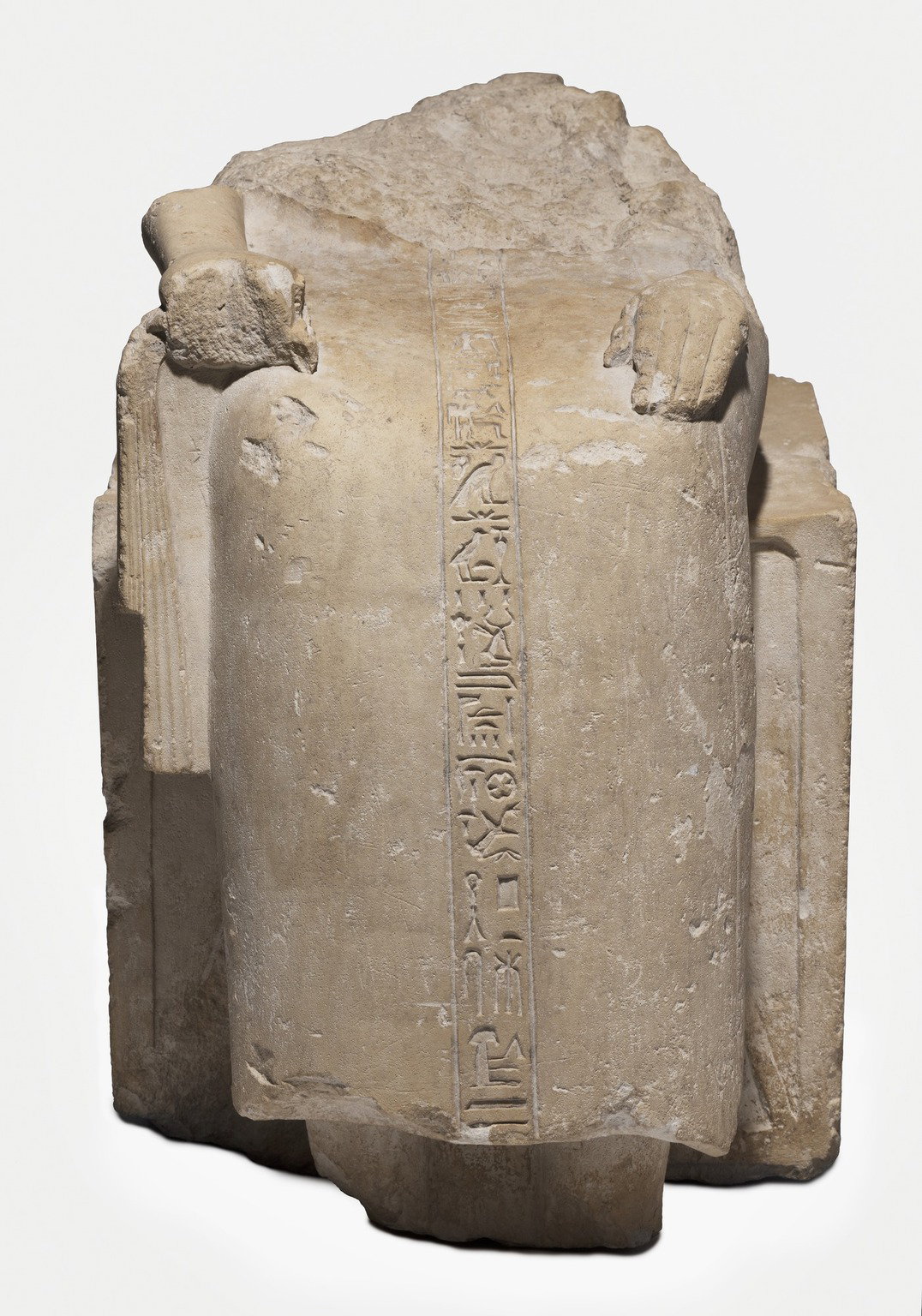Fragment of Seated Statue