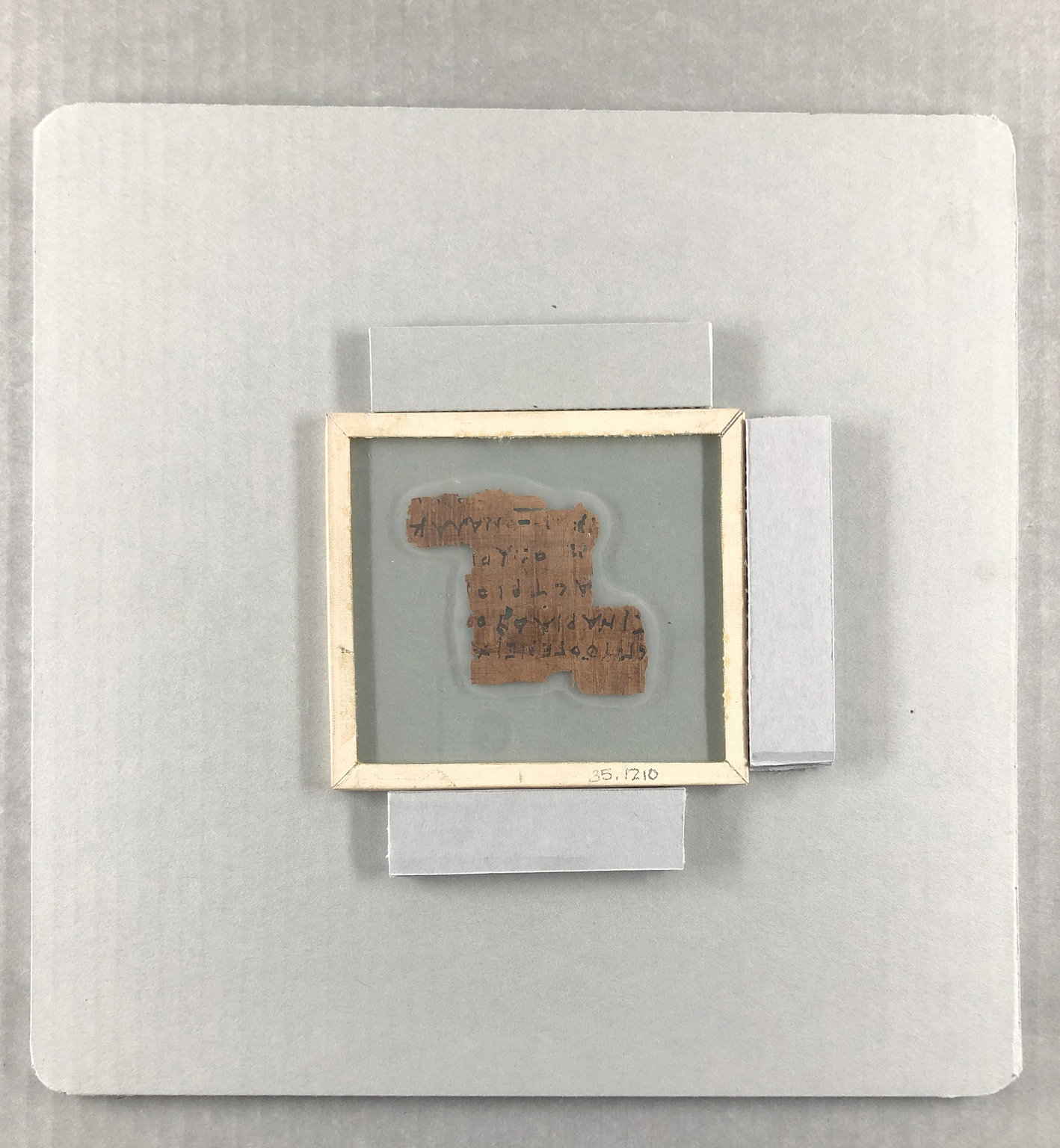 Papyrus Fragment Inscribed in Greek
