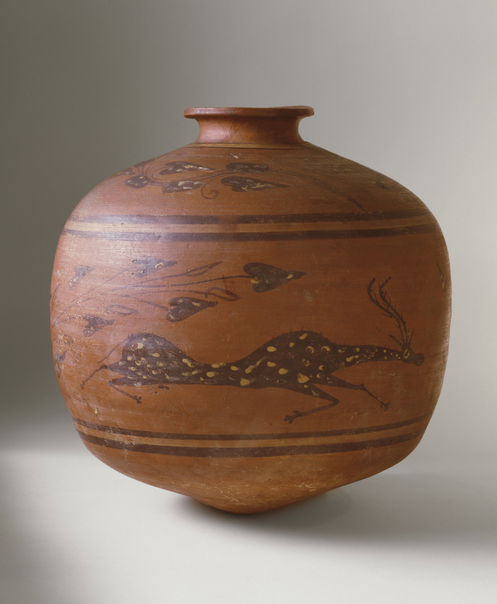 Wine Vessel with Spotted Antelope