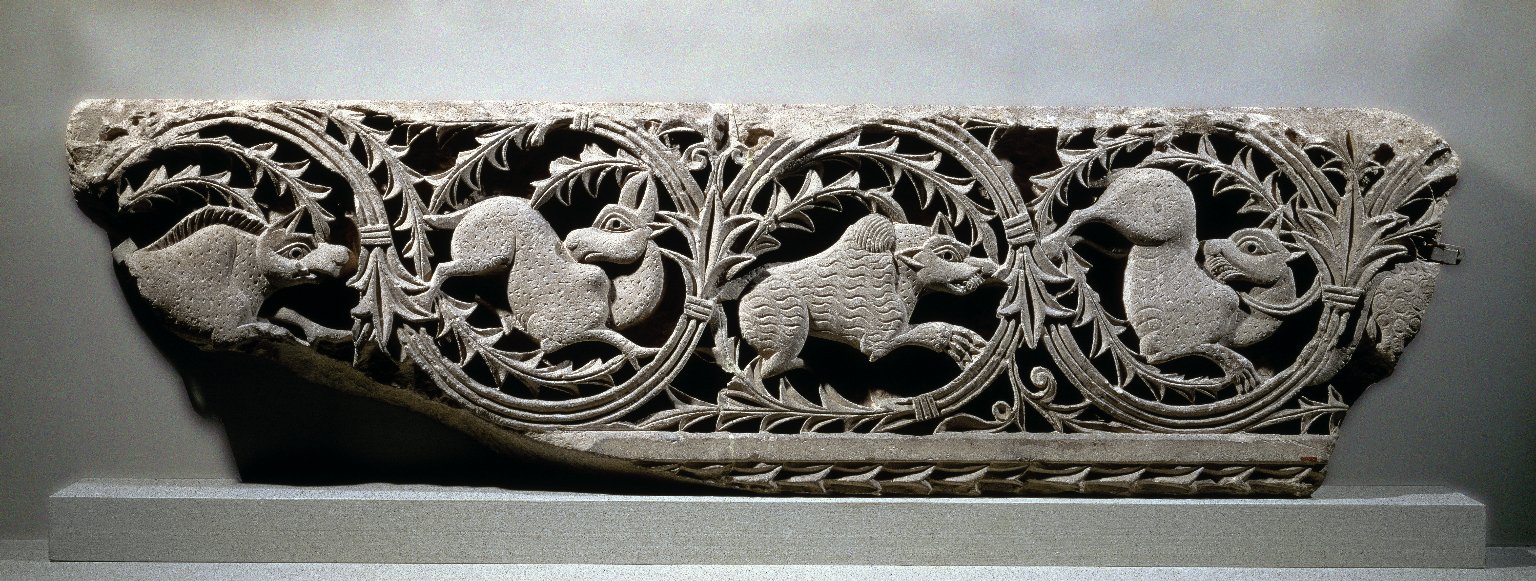 Frieze of Animals in Plant Scrolls