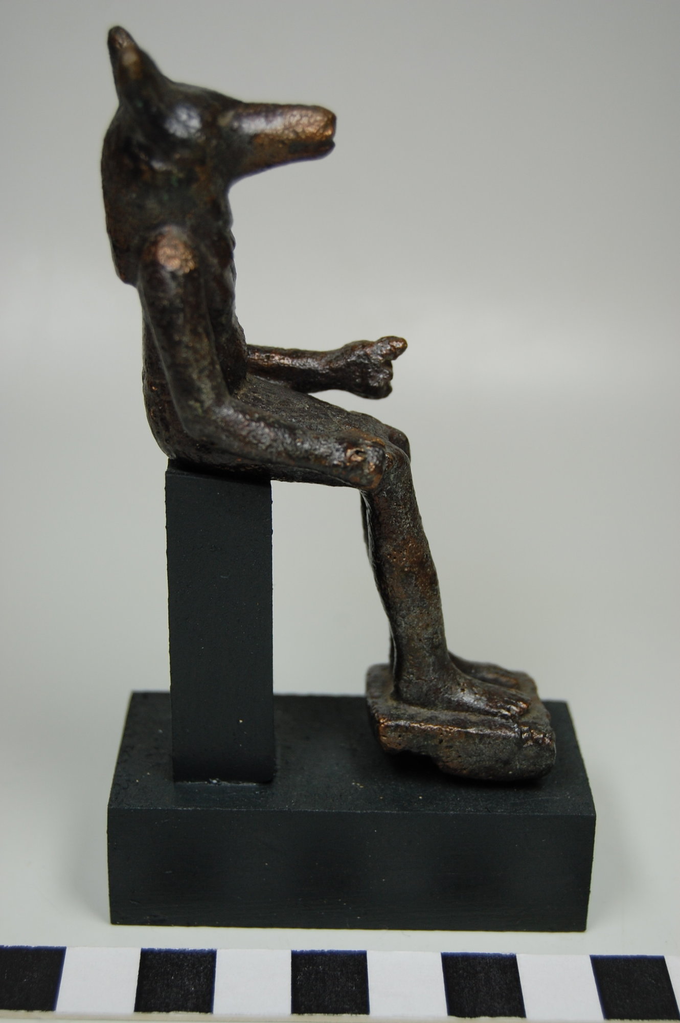 Seated statue of Anubis