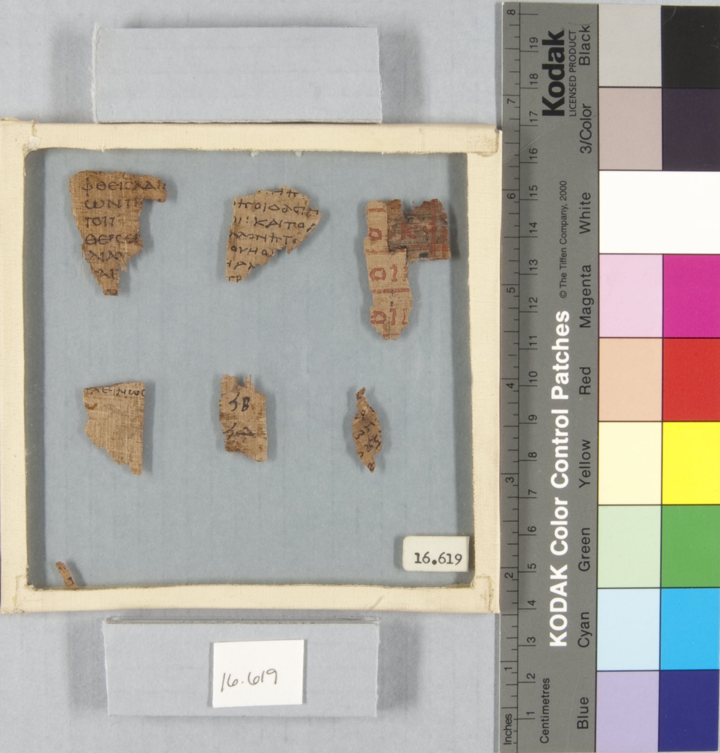 5 Small Fragments Inscribed in Greek