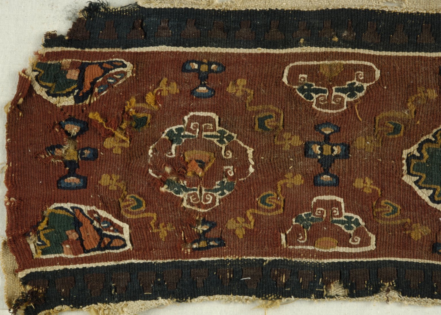 Fragments of Border with Botanical Decoration