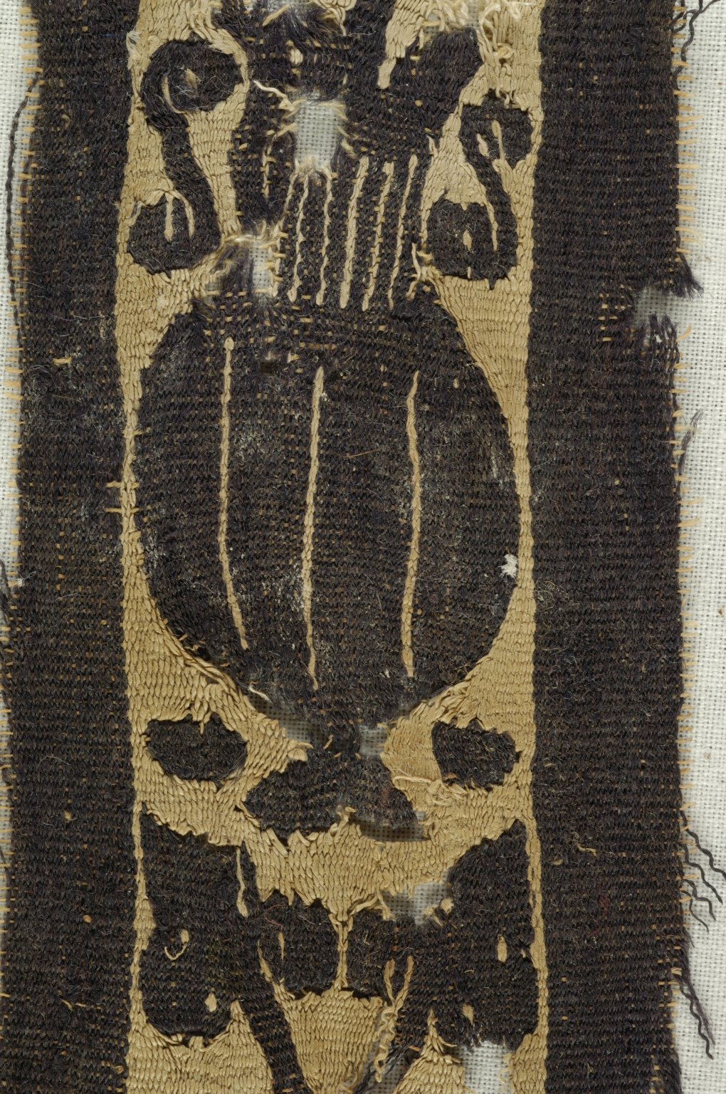 Band Fragment with Potted Botanical Decoration
