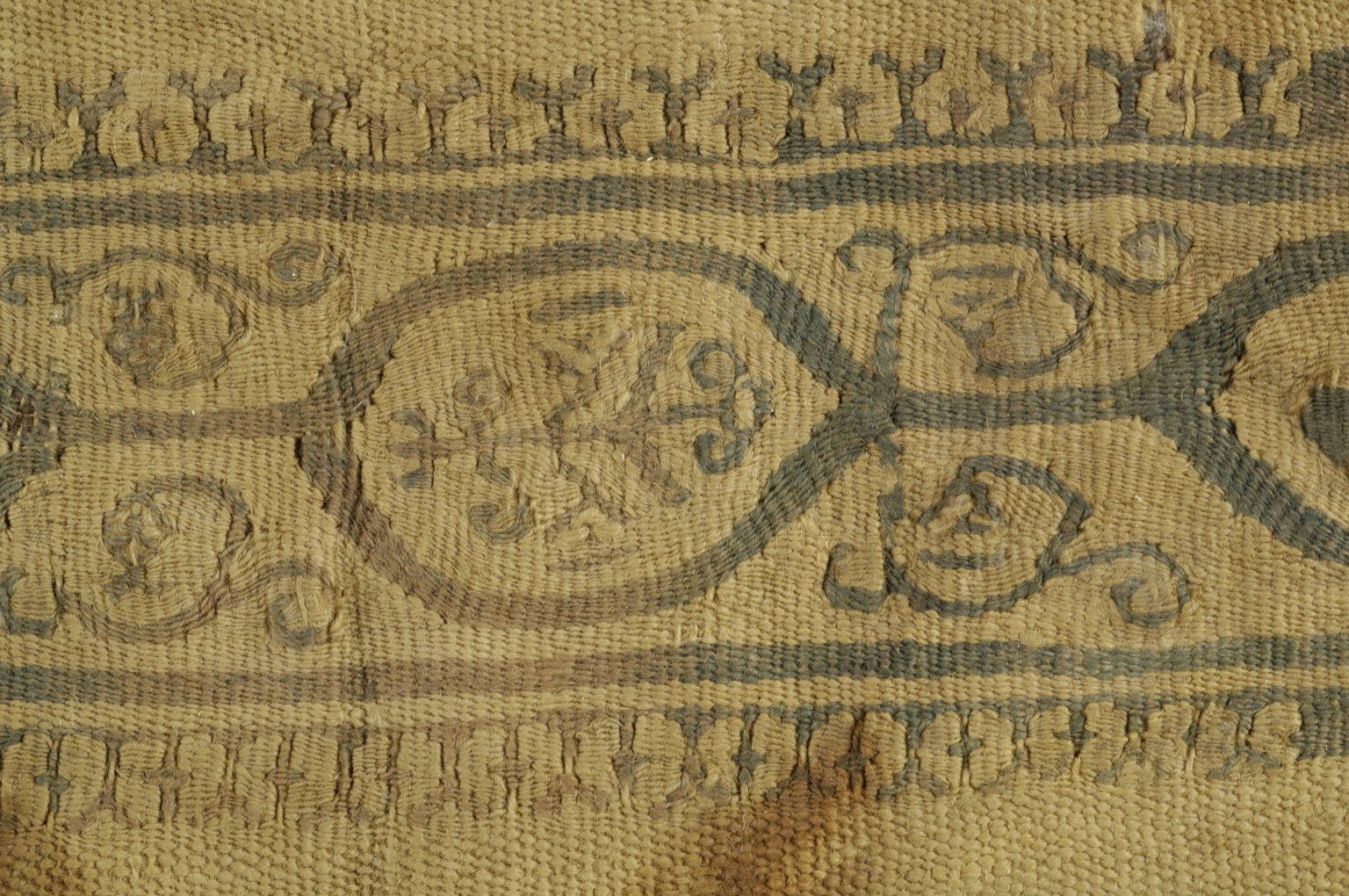 Sleeve Fragment with Botanical Decoration
