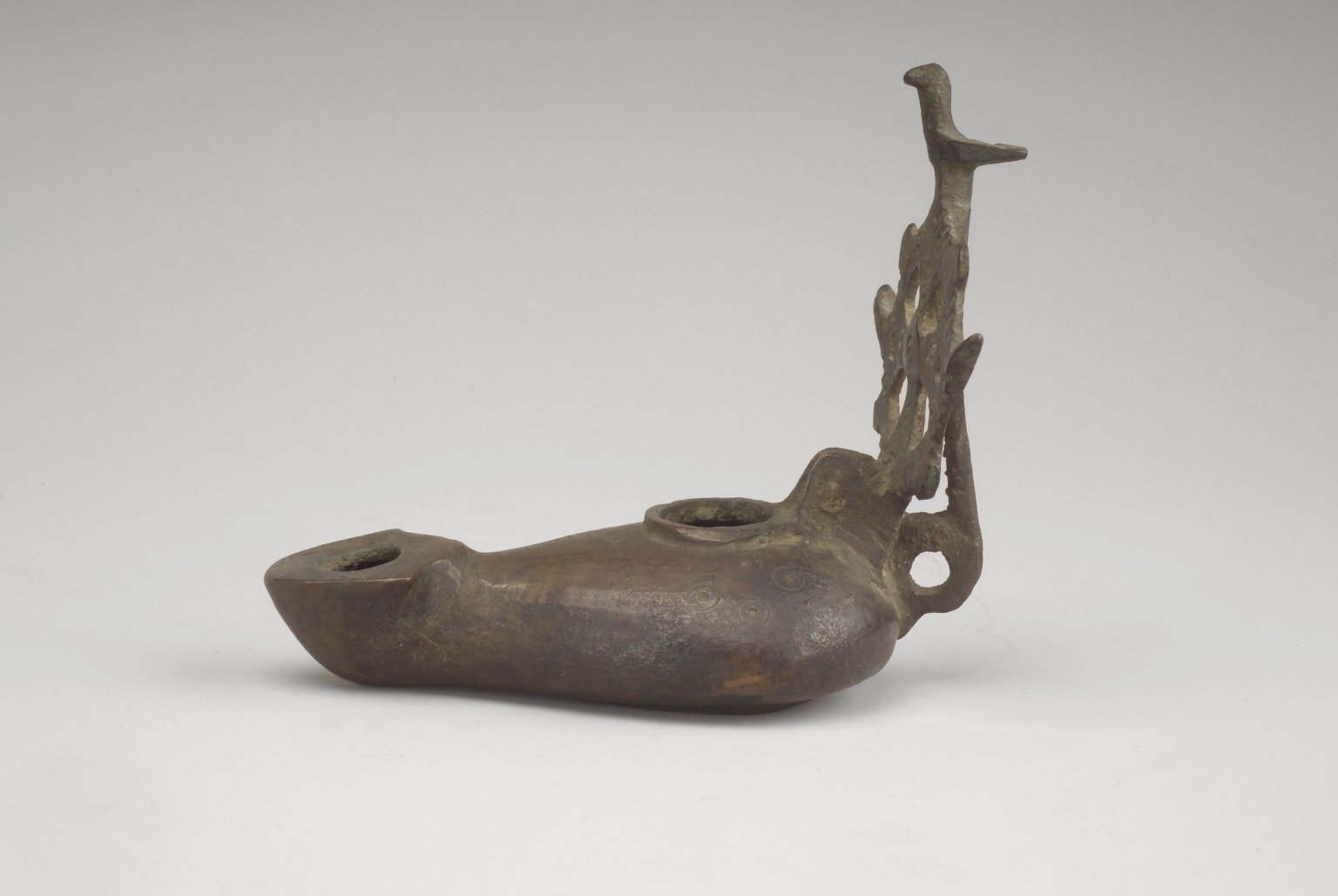 Lamp with Elaborate Handle