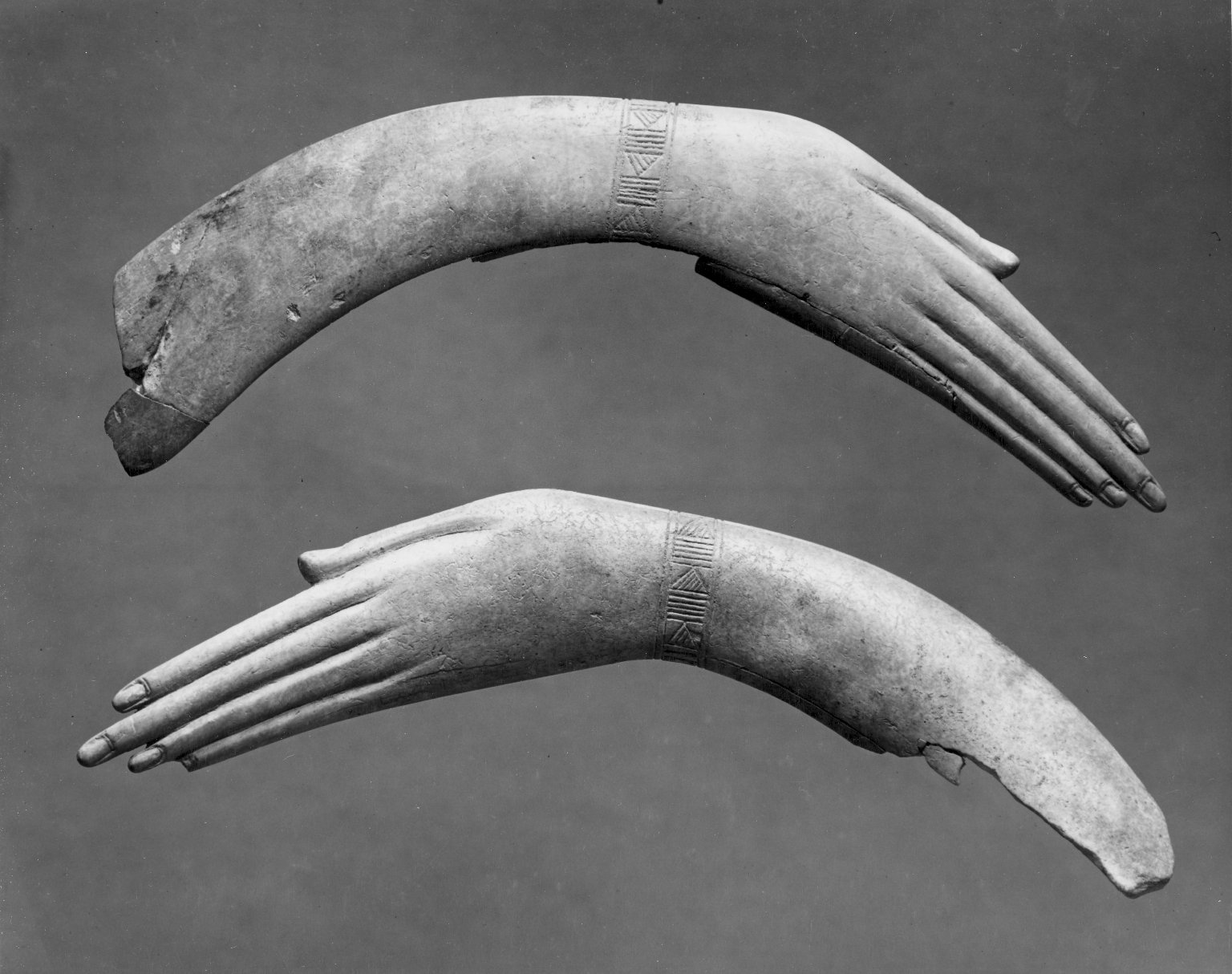 Pair of Clappers in Form of Human Hands