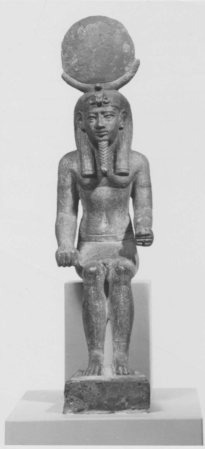 Seated Khonsu or Osiris-Moon