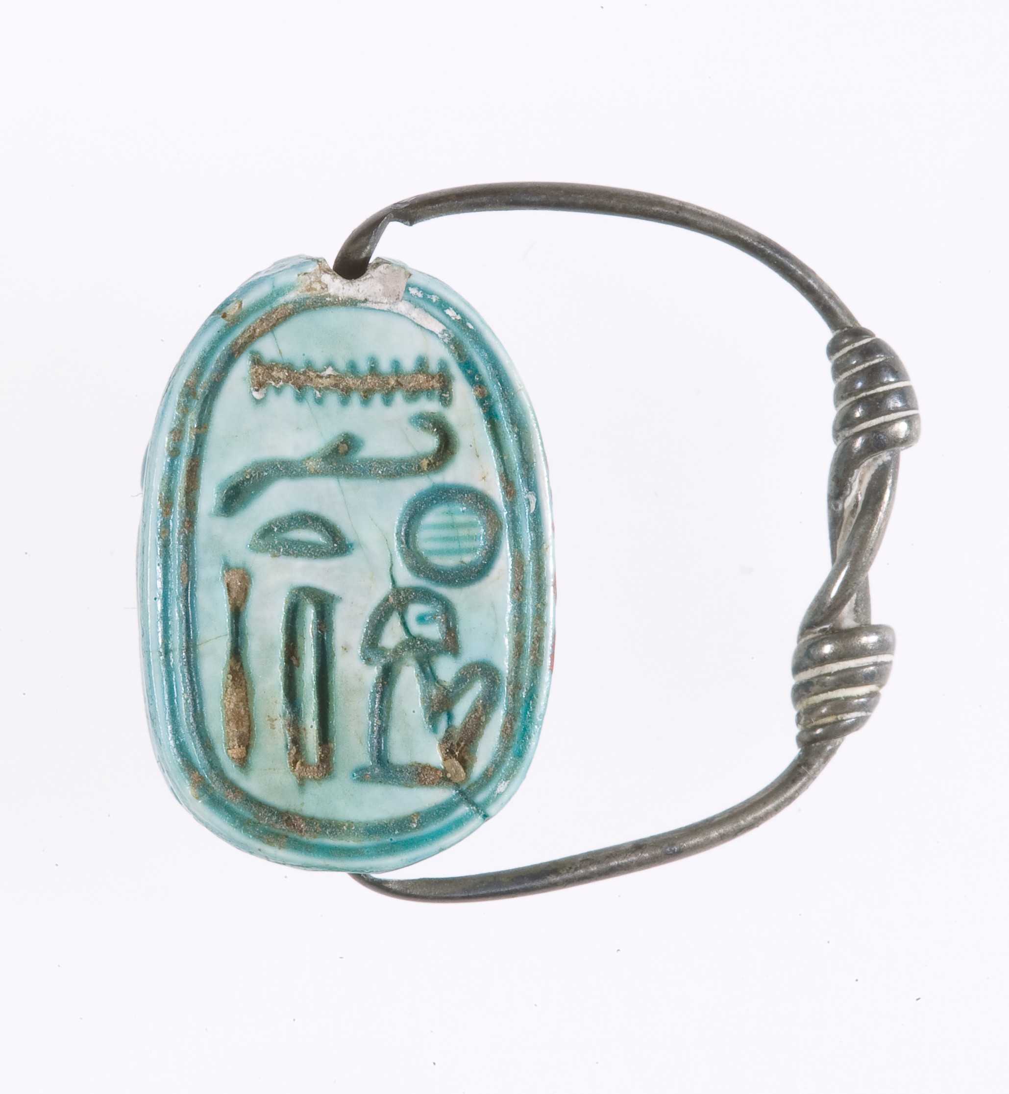 Scarab Finger Ring Inscribed for Nakht