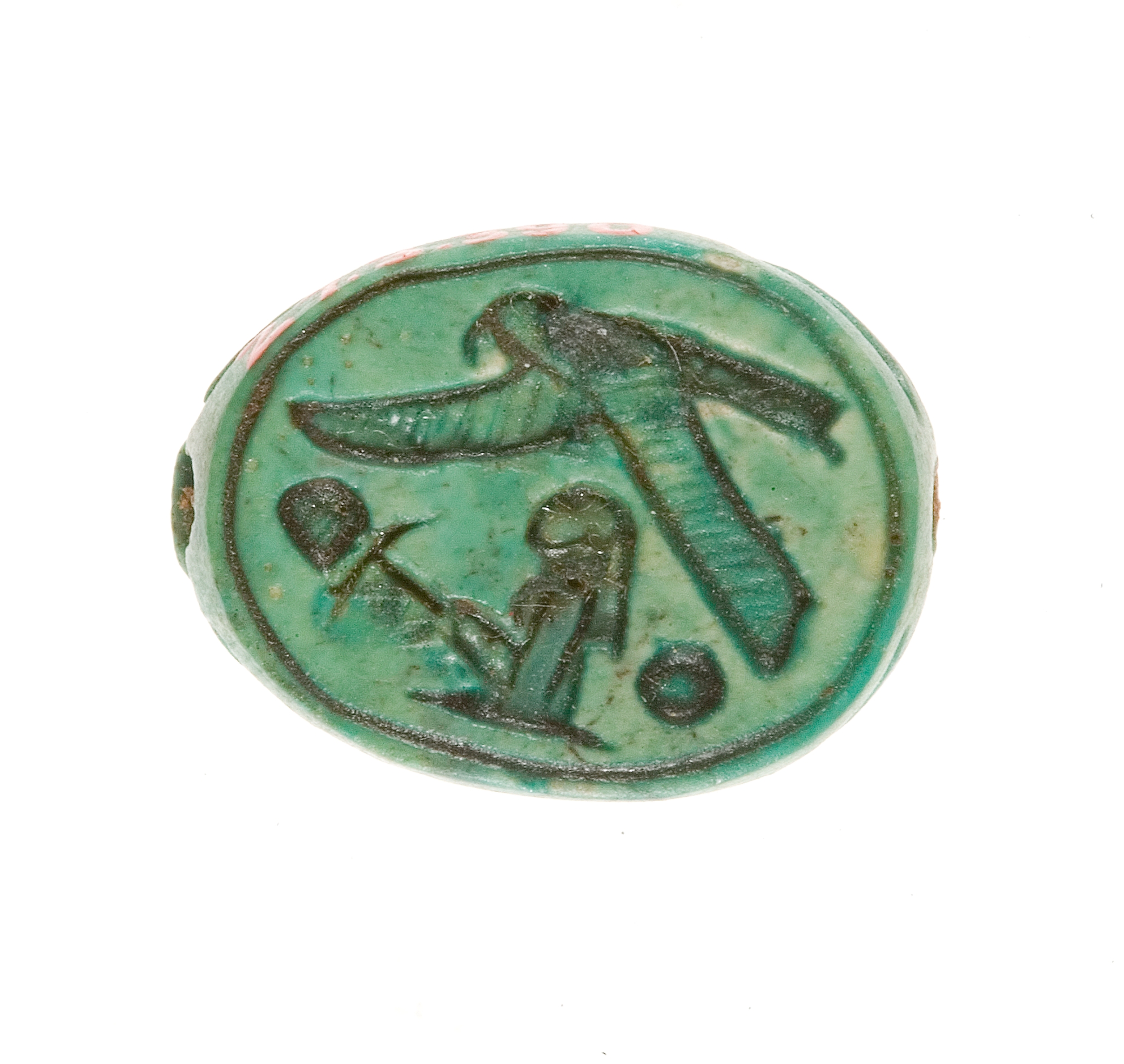 Scarab Inscribed with a Hieroglyphic Motif