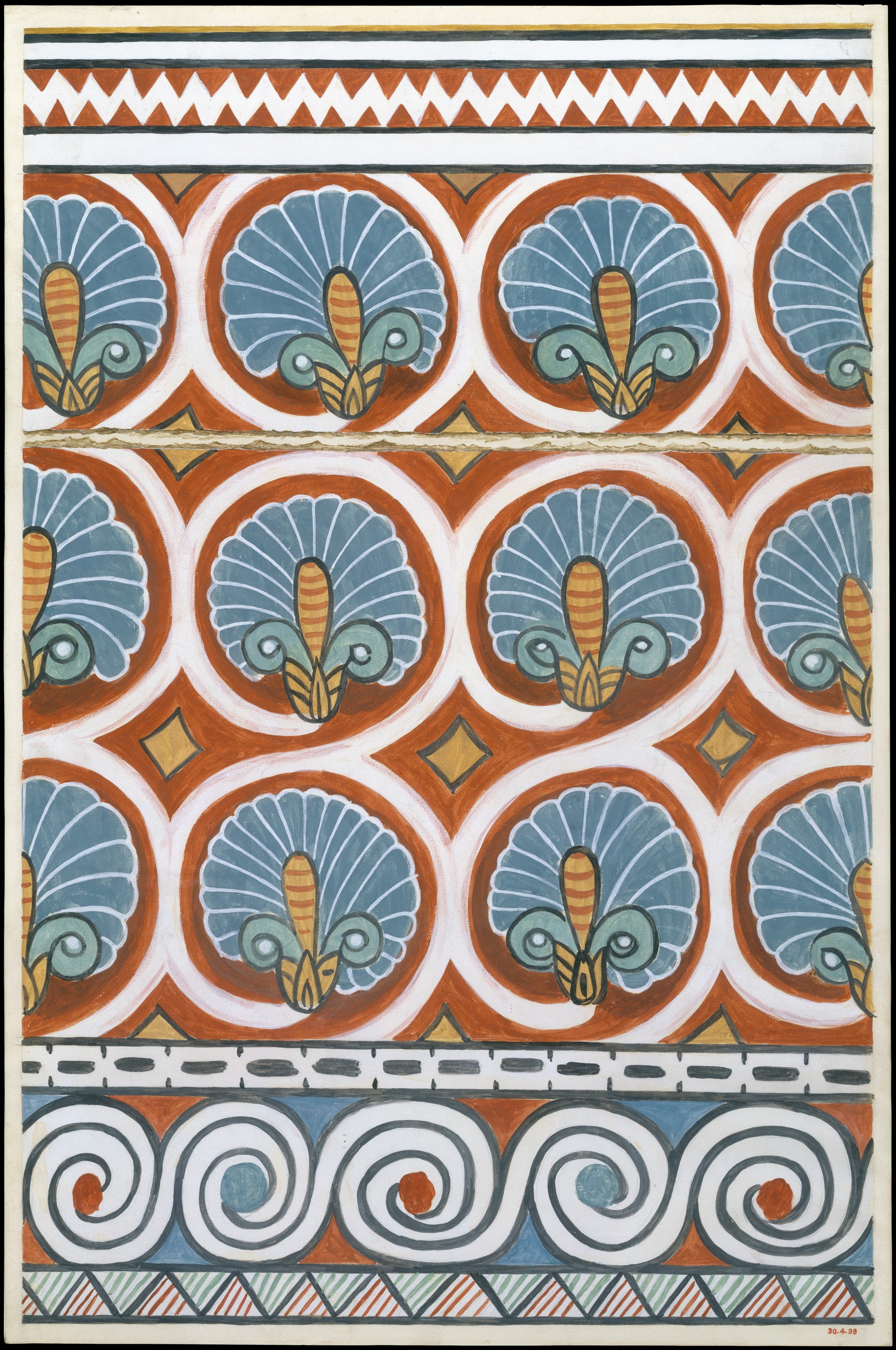 Ceiling Pattern, Tomb of Qenamun