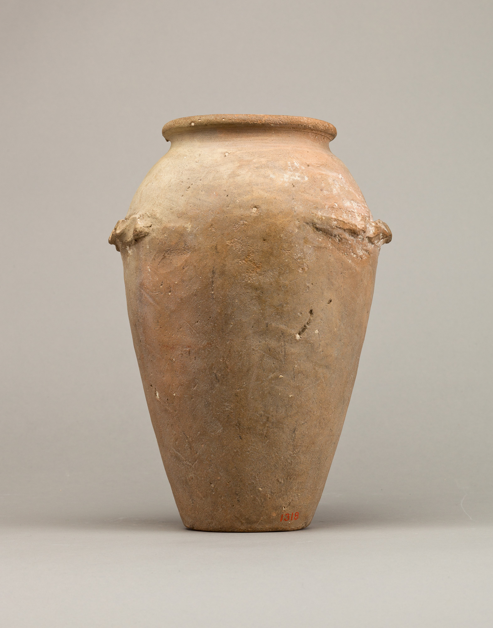 Wavy-handled jar