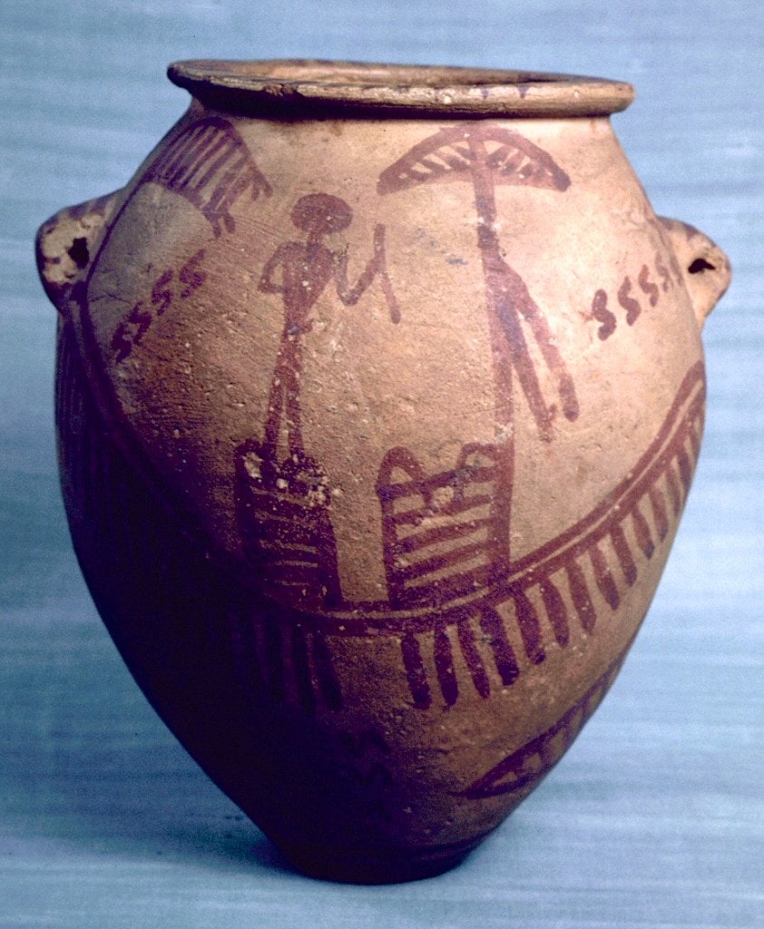 Jar Depicting Boats