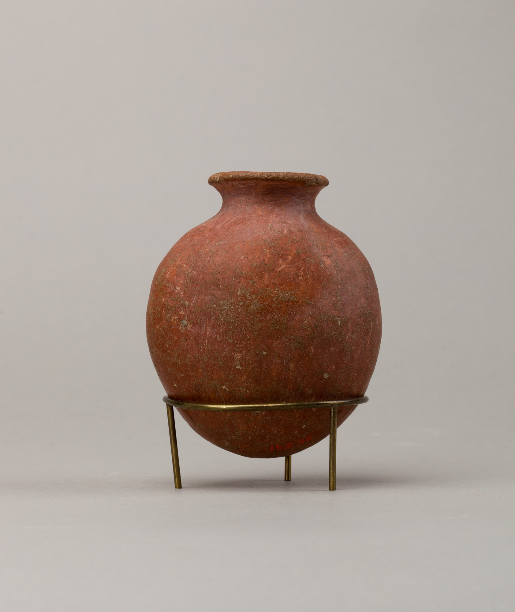 Red polished ware jar