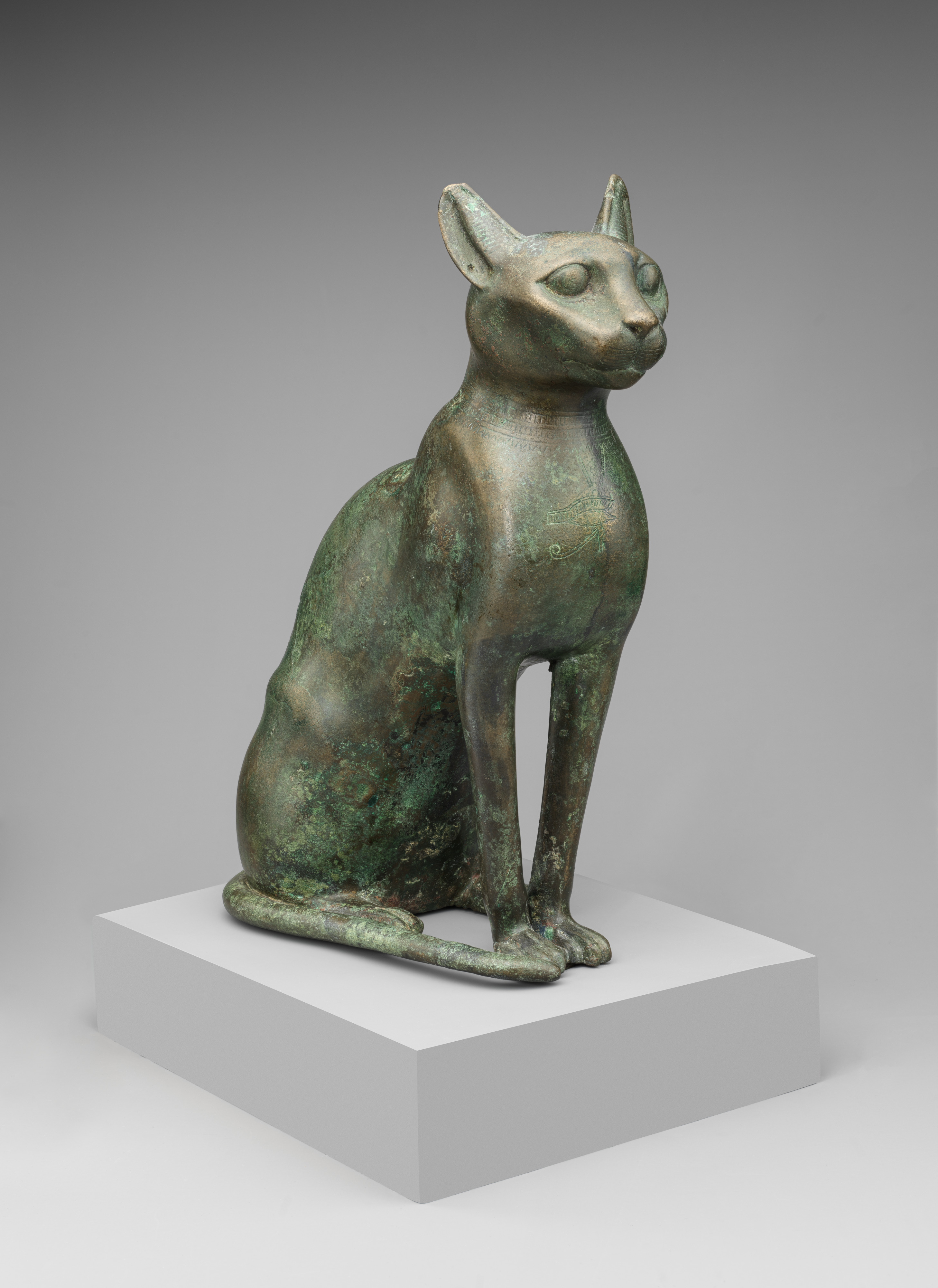 Cat Statuette intended to contain a mummified cat