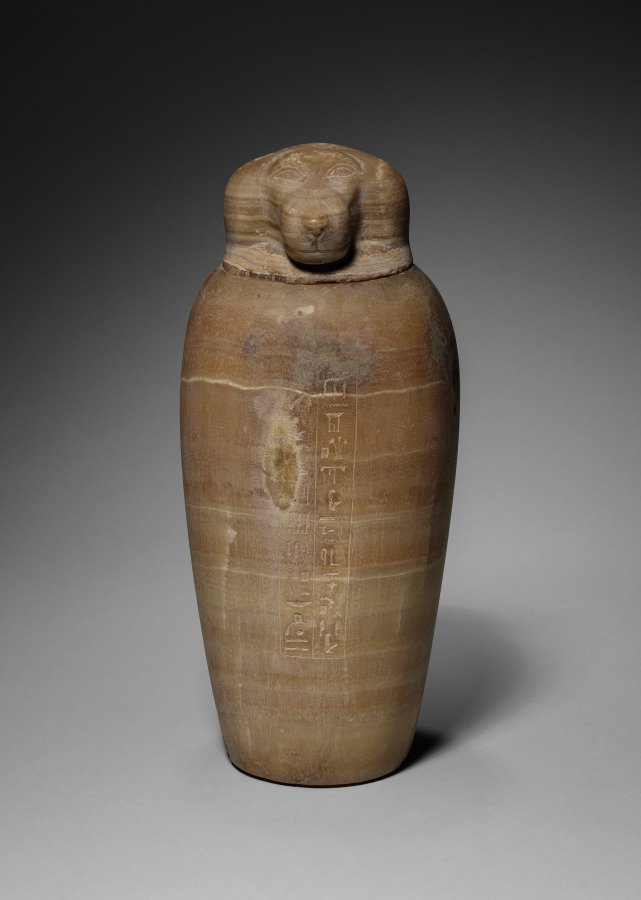 Canopic Jar with Baboon's Head