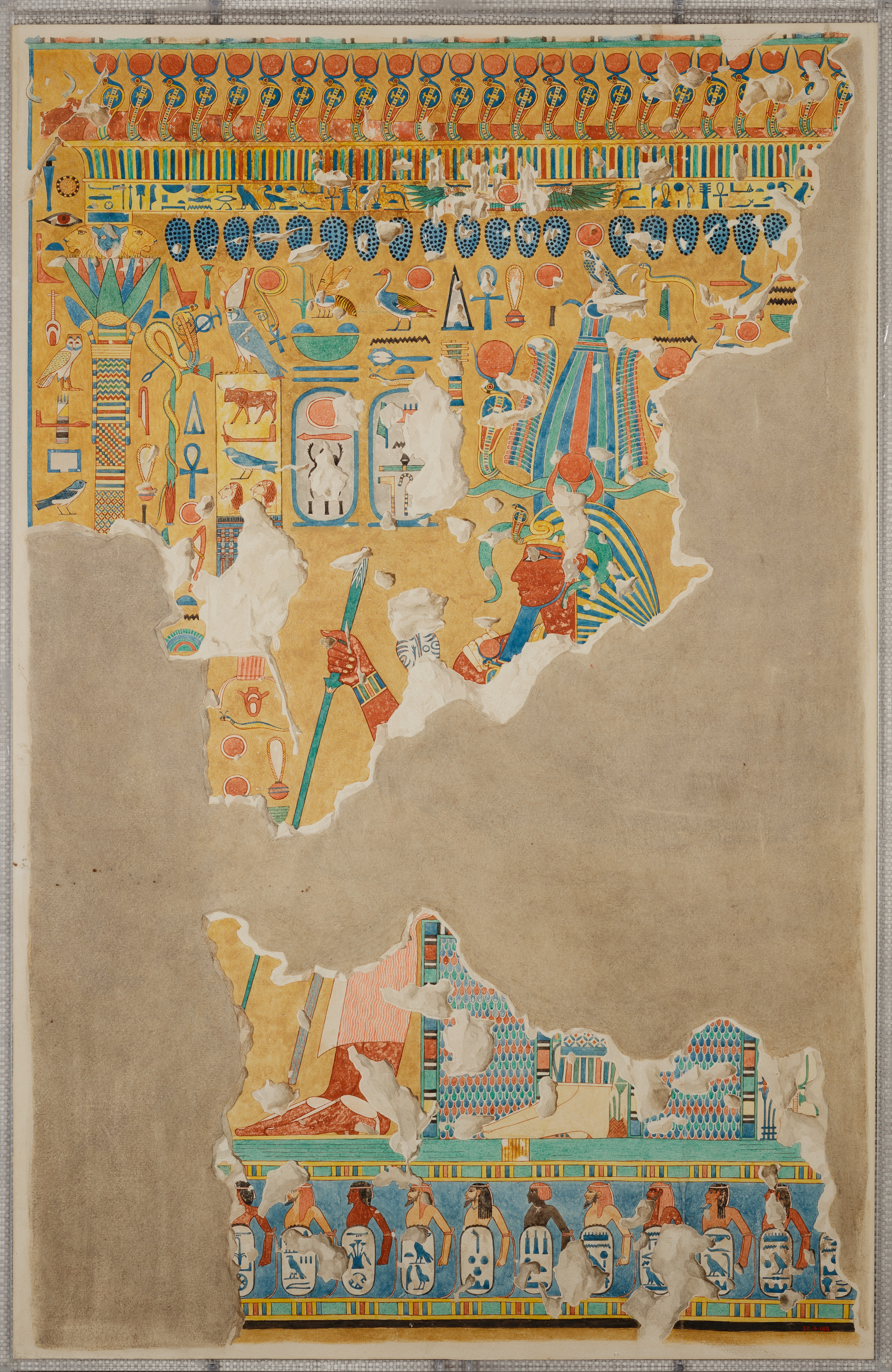 Amenhotep II with Maat Receiving New Year's Gifts
