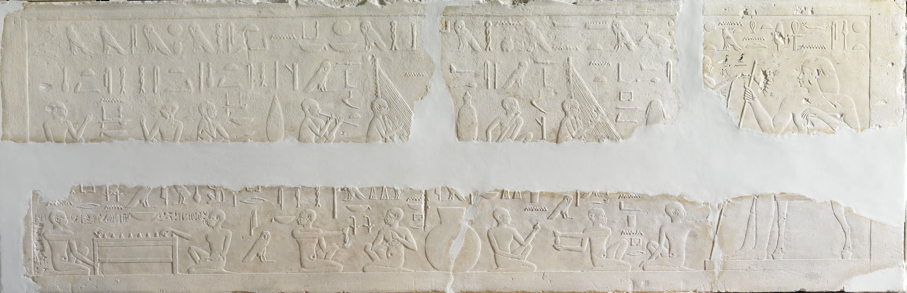 Lintel with Musicians and Game Players