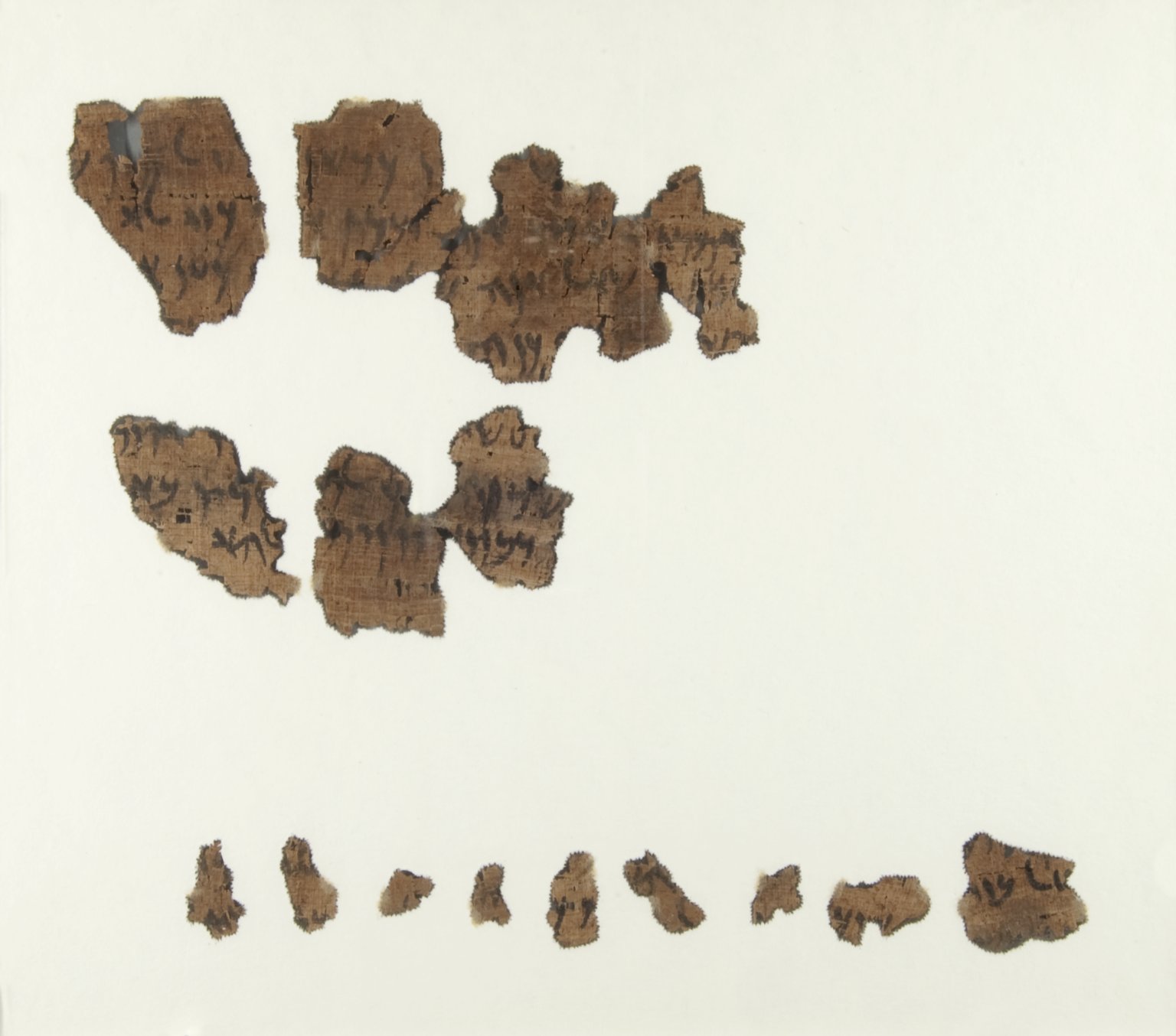 Papyrus Fragments Inscribed in Aramaic