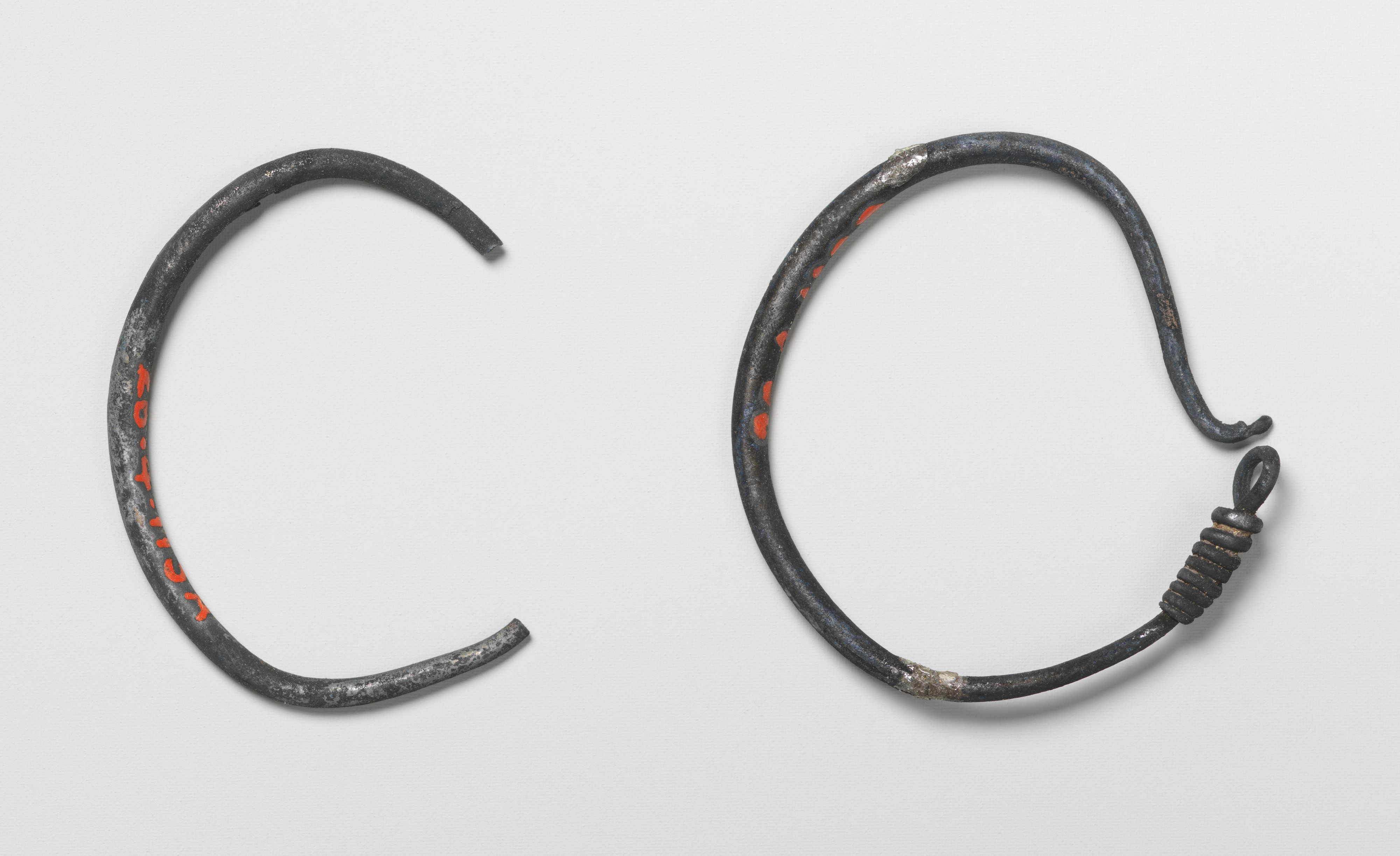 A pair of earrings