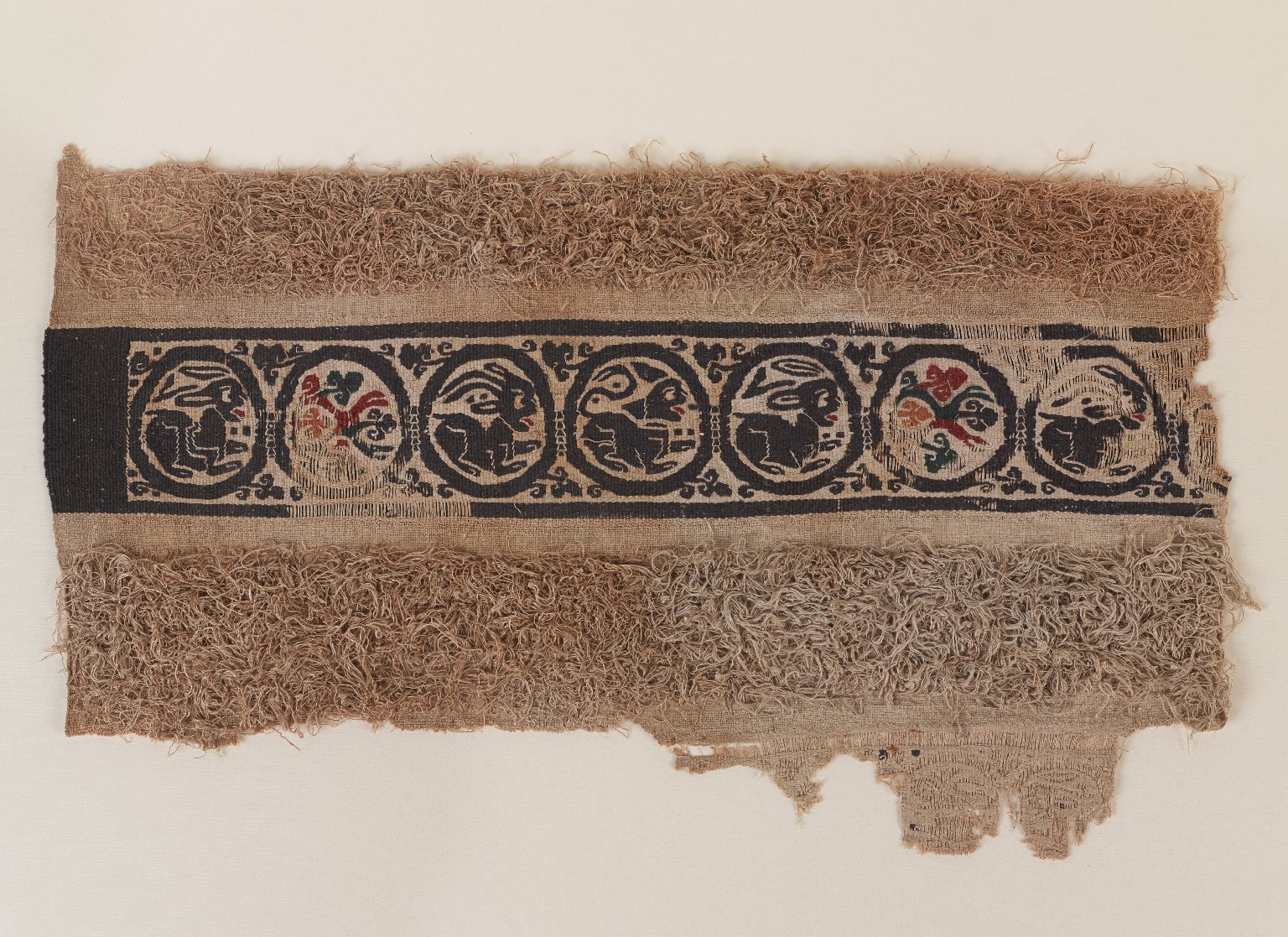 Fragment of a Band with Animals and Plants