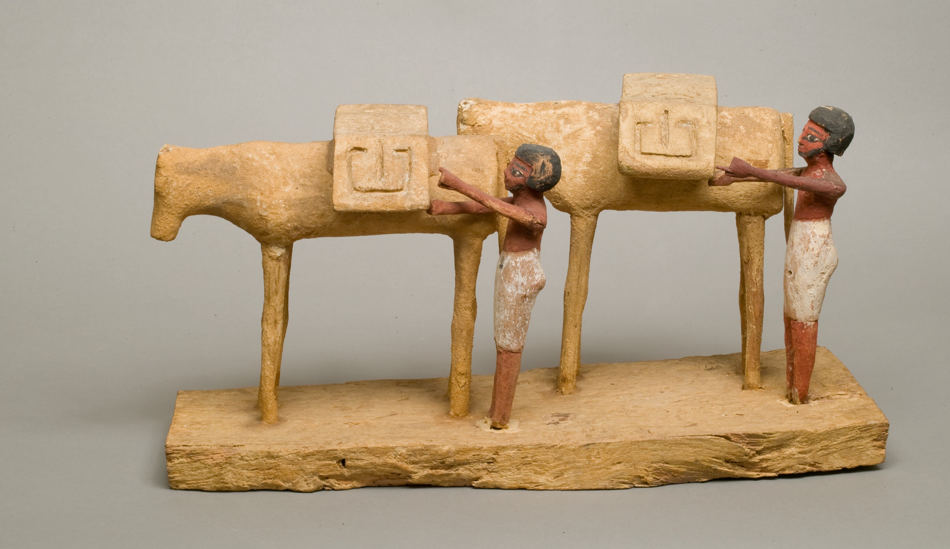 Model of Two Donkeys with Drivers