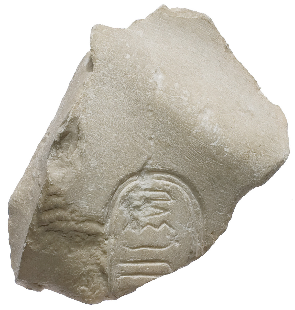 Chest fragment with Aten cartouche