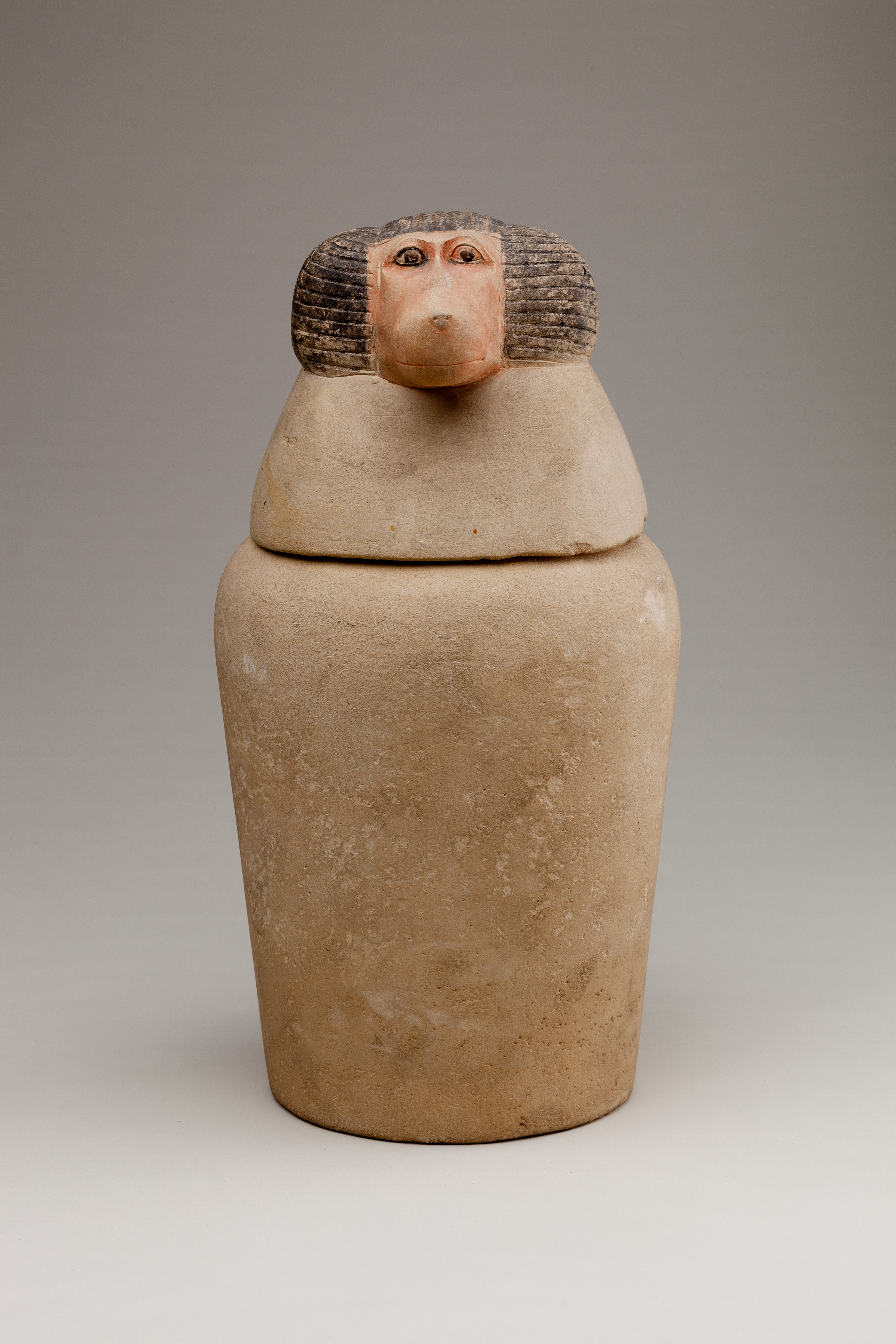 Canopic Jar Representing the Deity Hapy