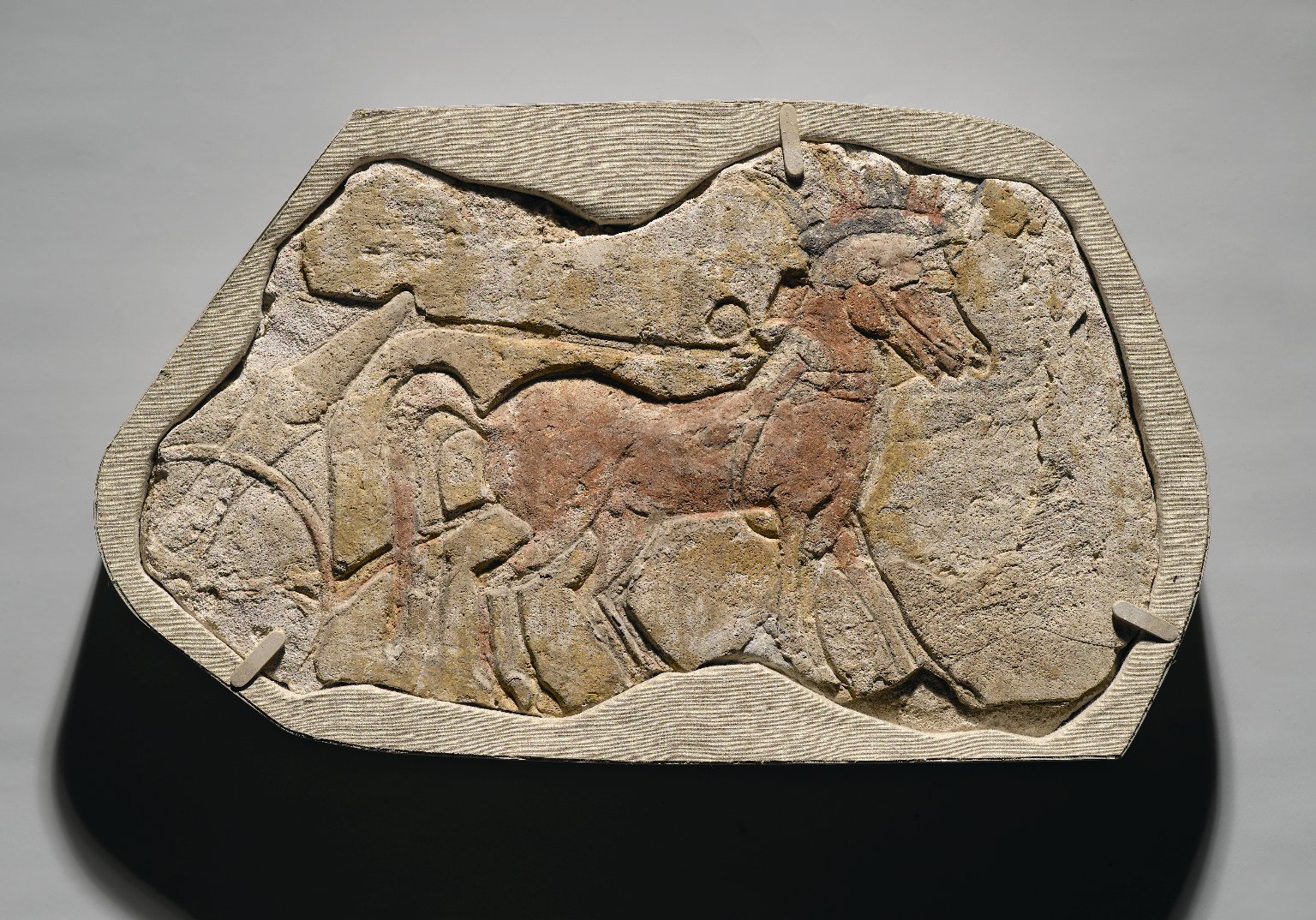 A Span of Two Horses Pulling a Chariot