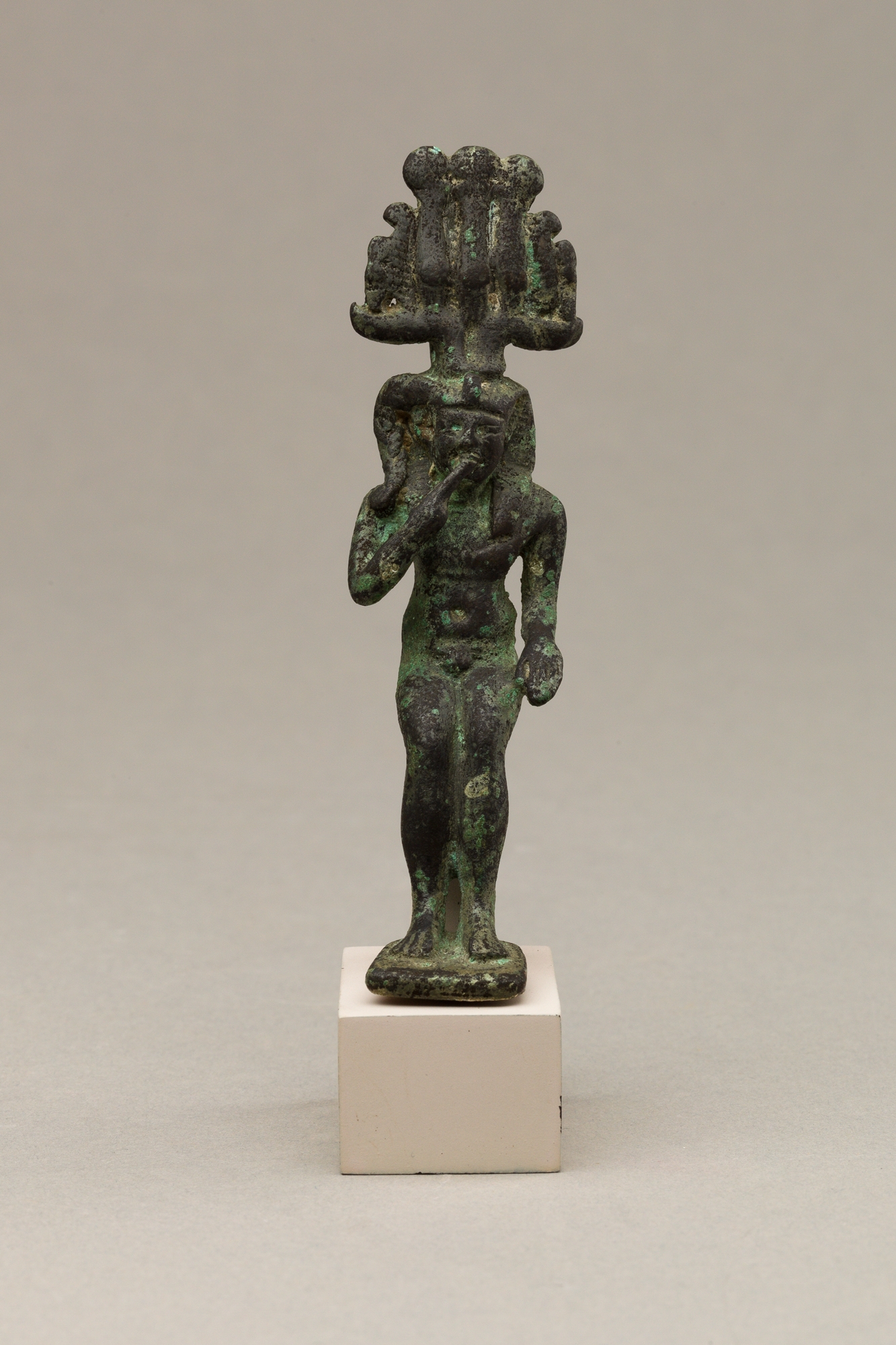 Child god with hemhem crown