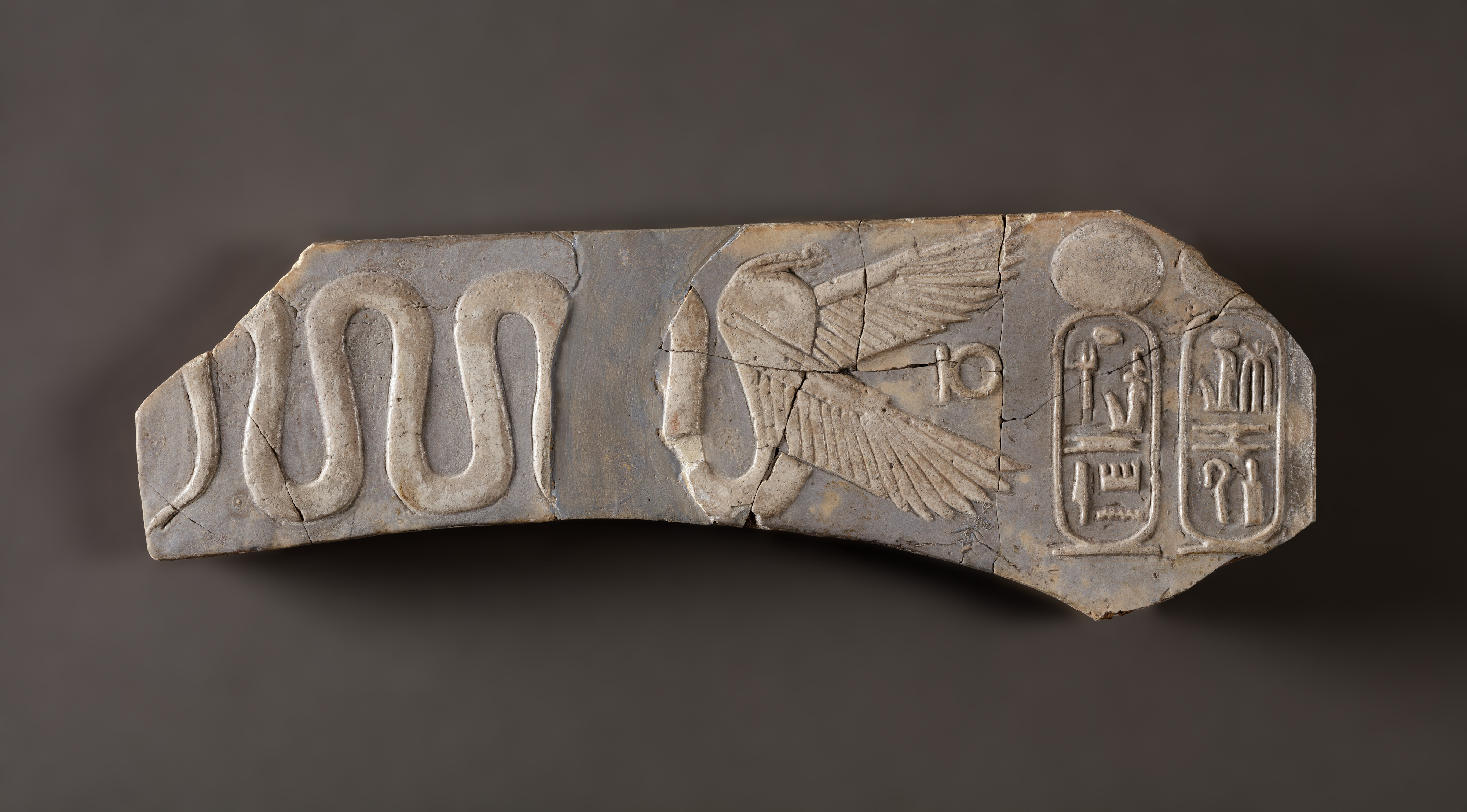 Winged serpent with the cartouches of Ramesses III